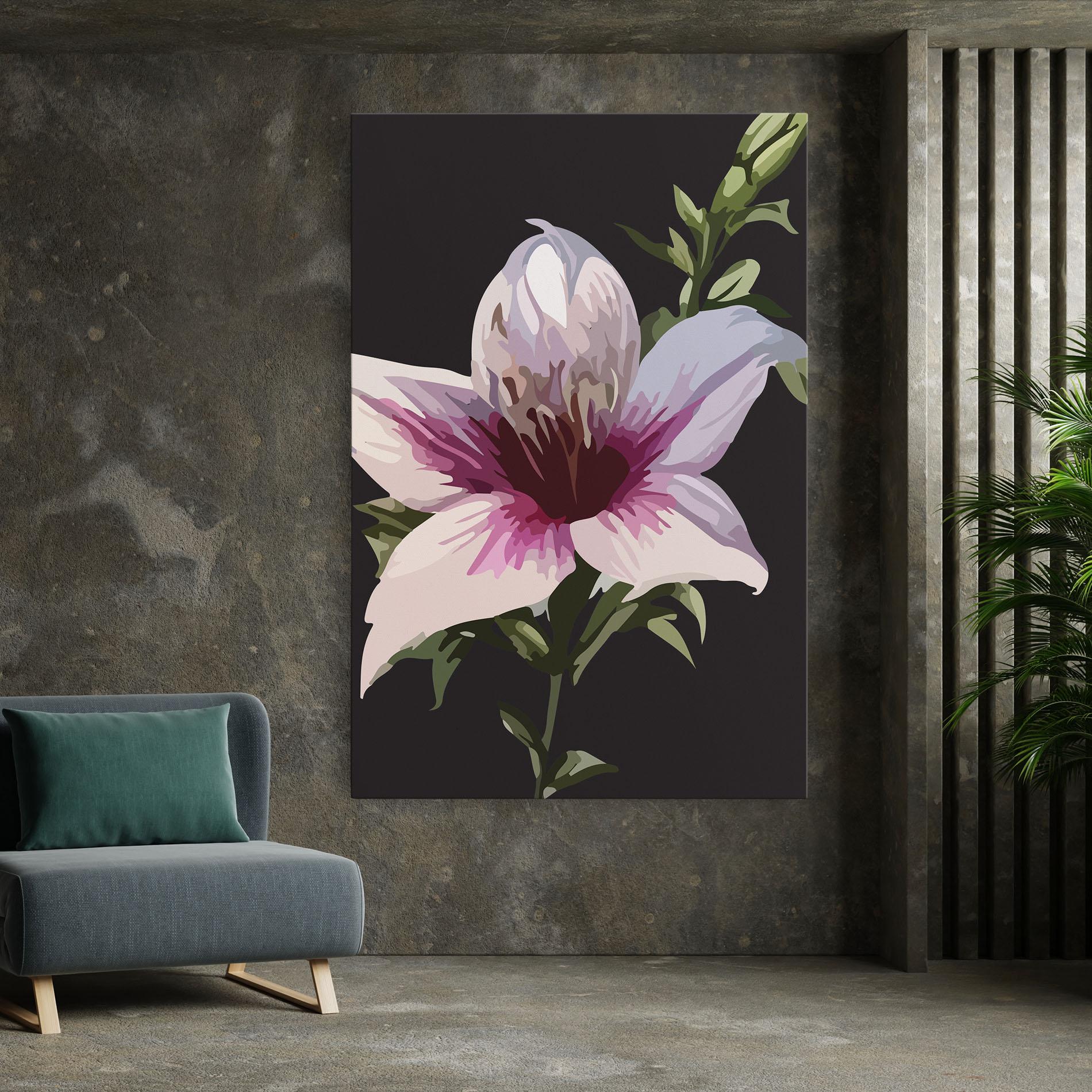 Leinwandbild Pink Pretty Lily mockup 7