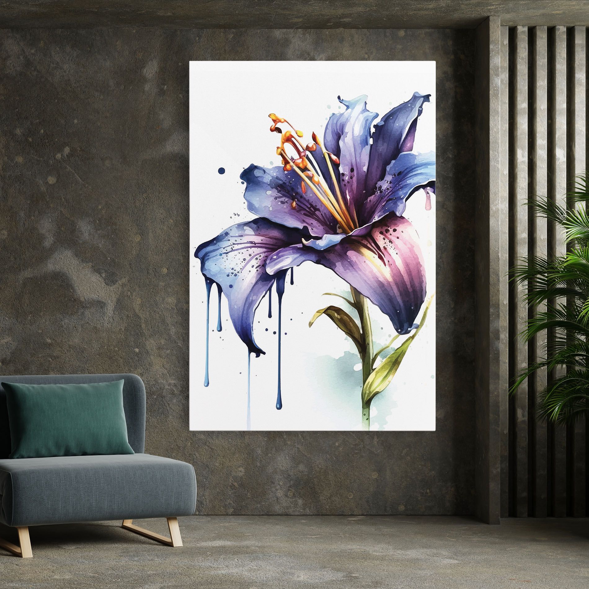 Purple Orange Lily mockup 7
