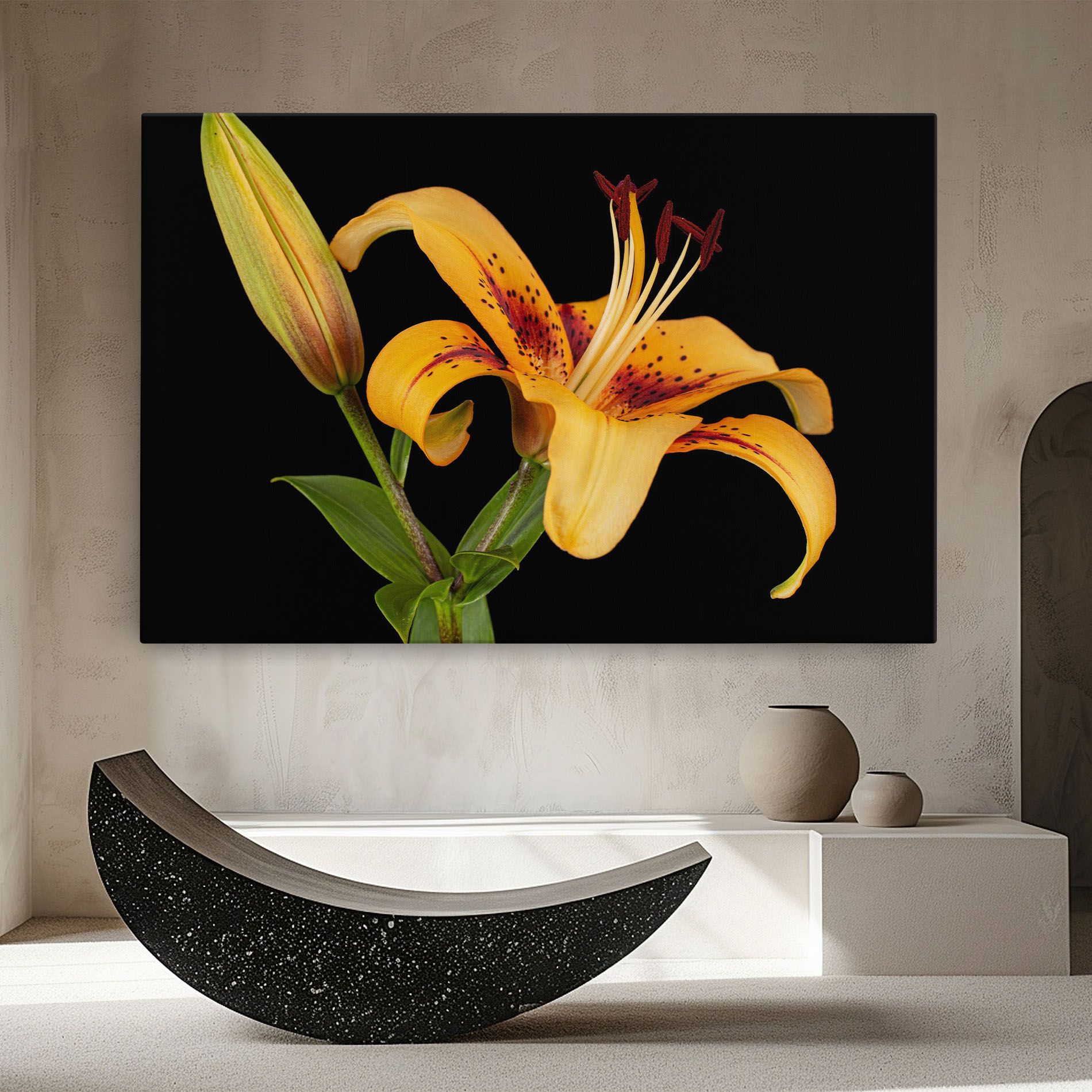 Beautiful Yellow Lily mockup 8