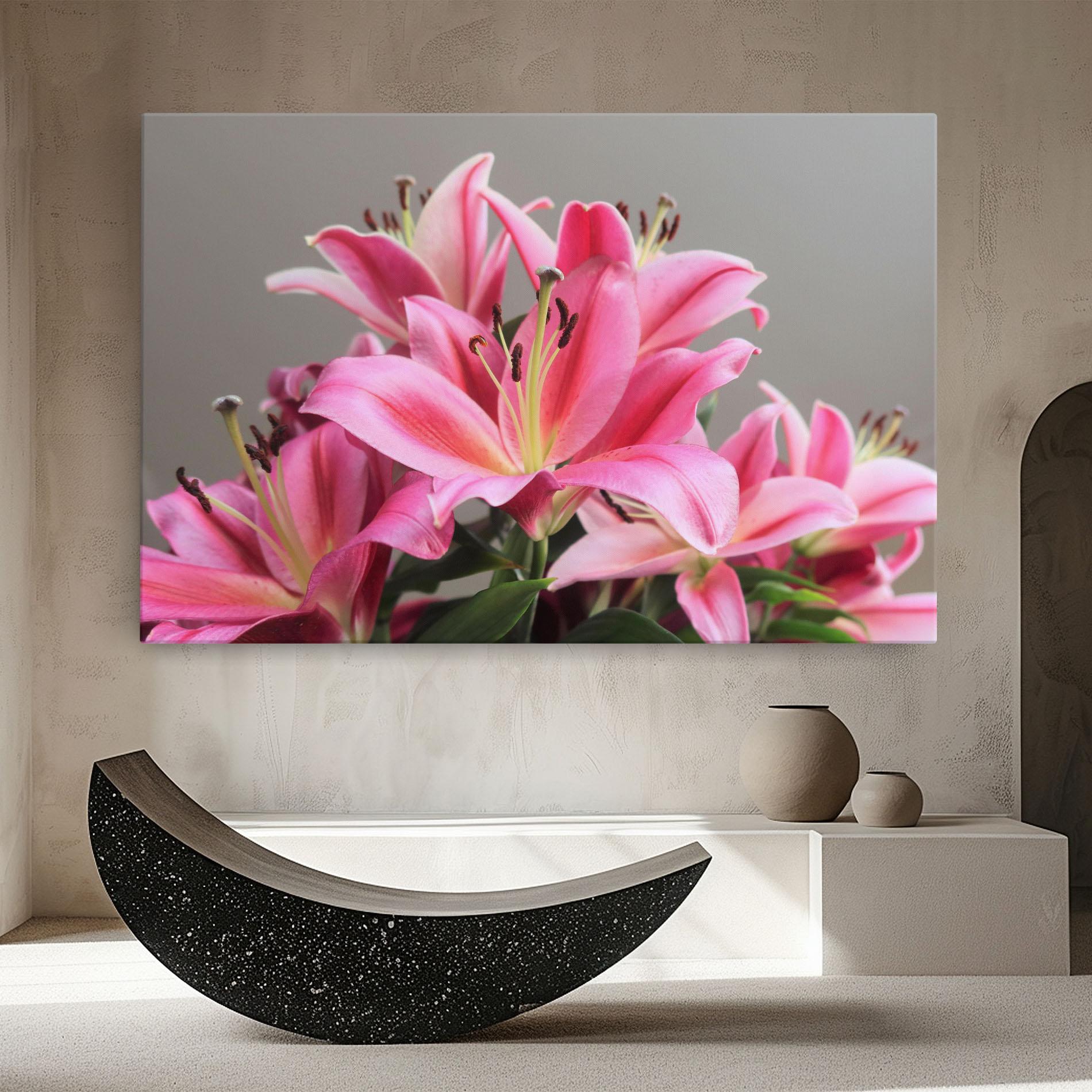 Leinwandbild Light Pink Lily View mockup 8