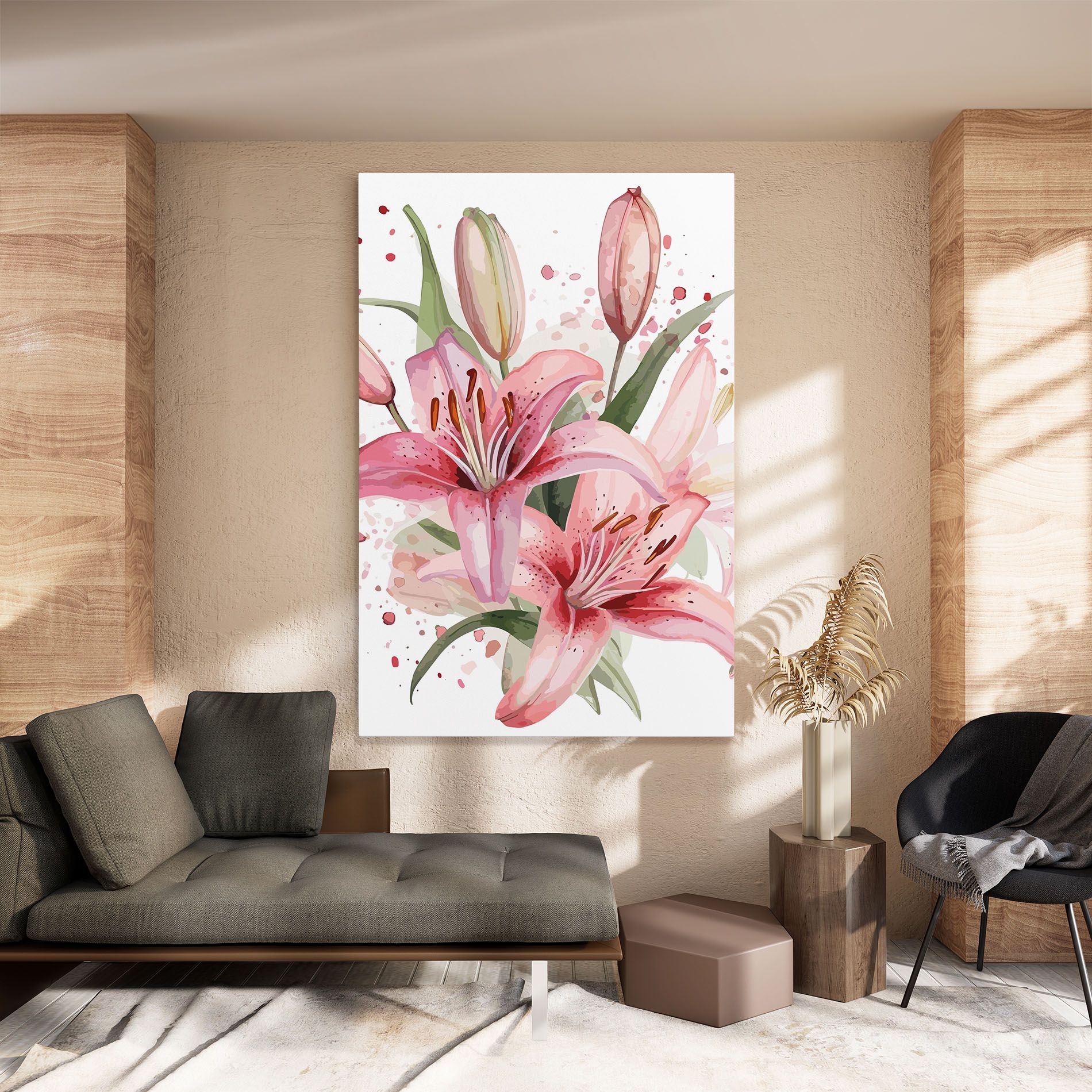 Beautiful Pink Lily mockup 8
