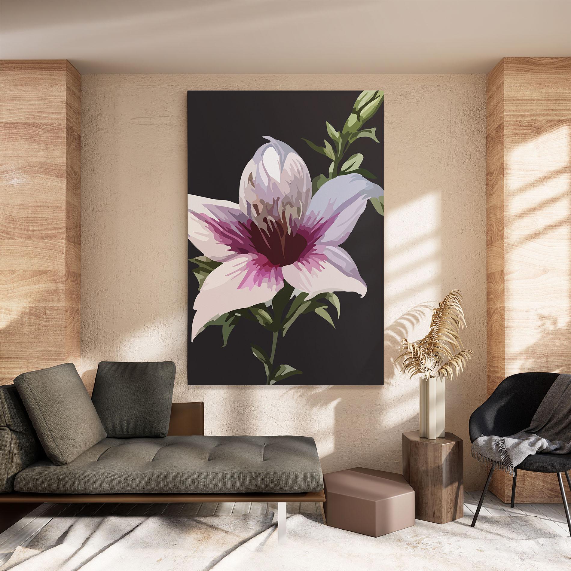 Leinwandbild Pink Pretty Lily mockup 8