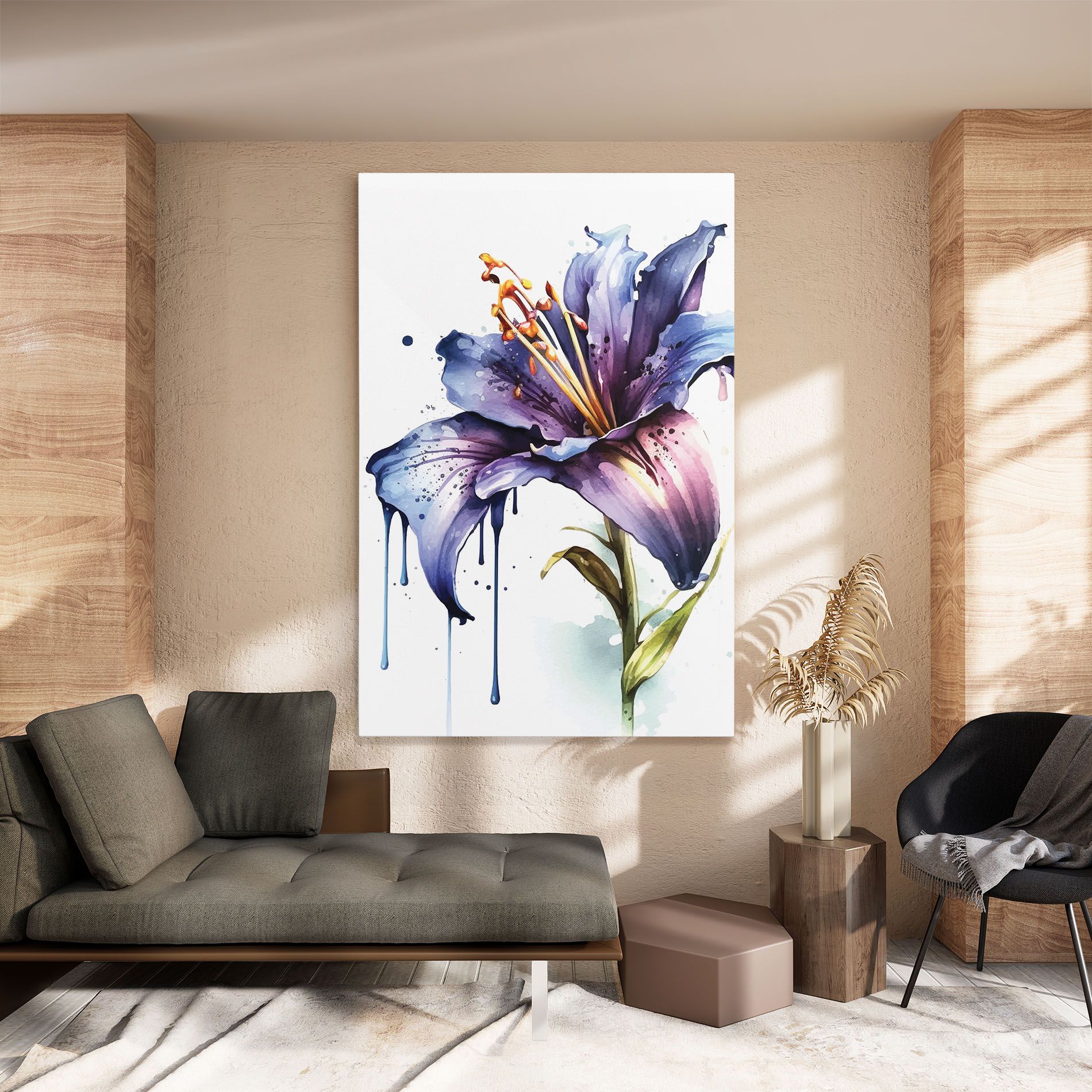 Purple Orange Lily mockup 8