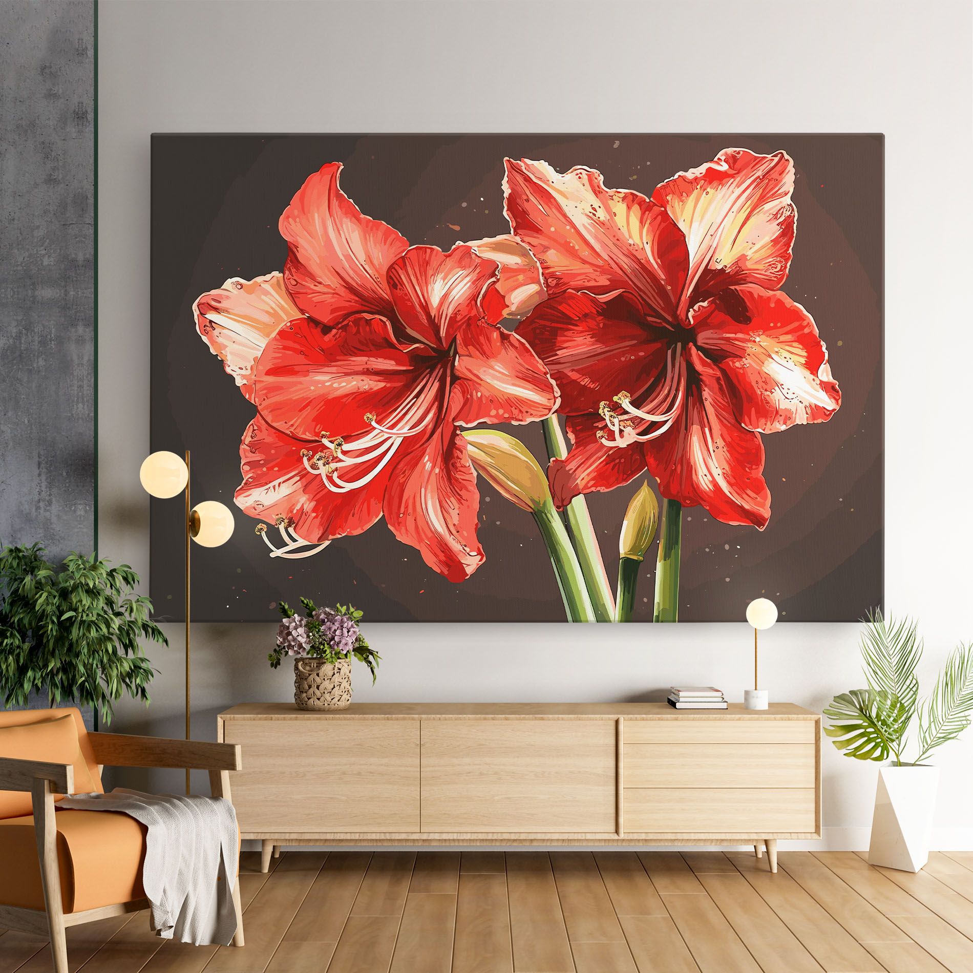 Orange Pretty Lily mockup 9