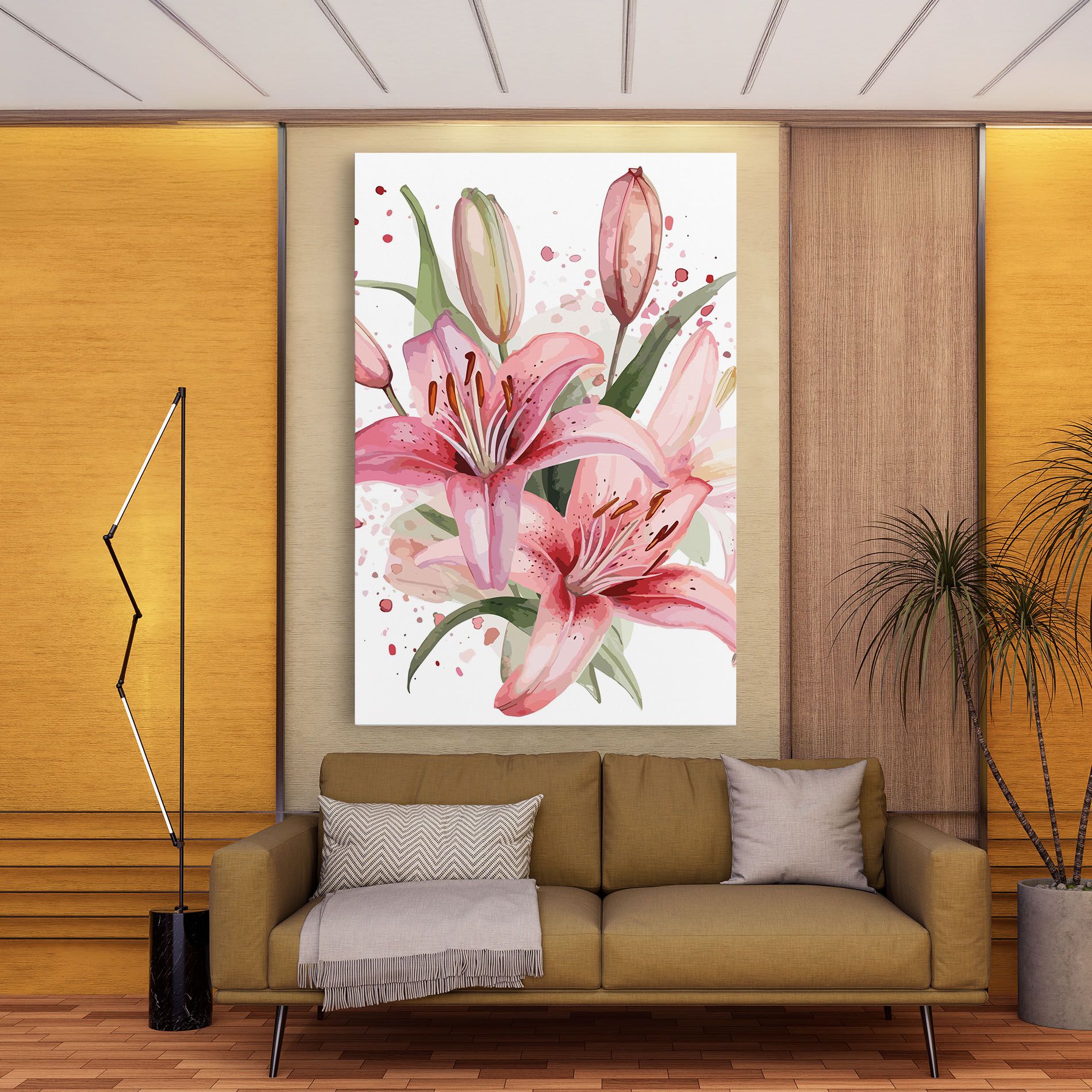 Beautiful Pink Lily mockup 9