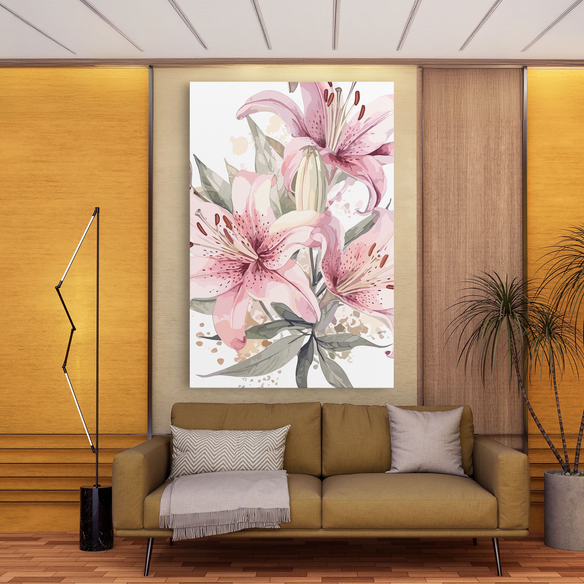 Light Pink Lily Art mockup 9