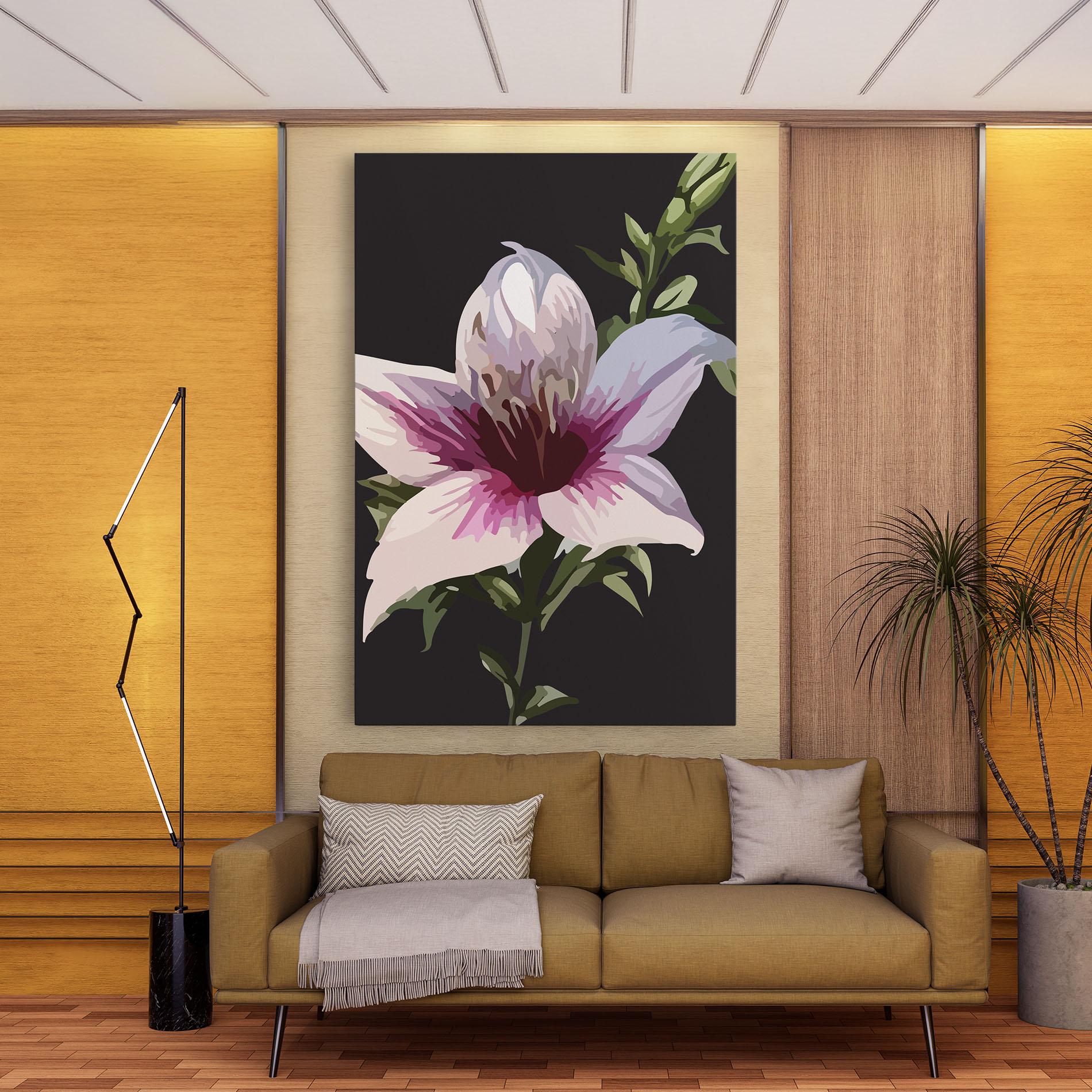 Leinwandbild Pink Pretty Lily mockup 9