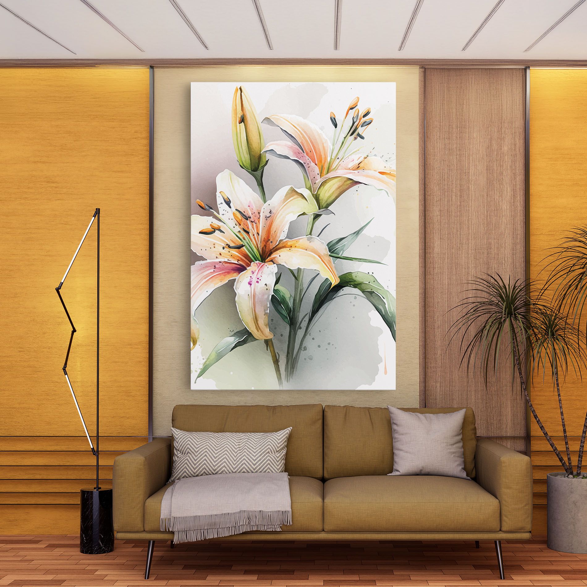 White Orange Lily mockup 9