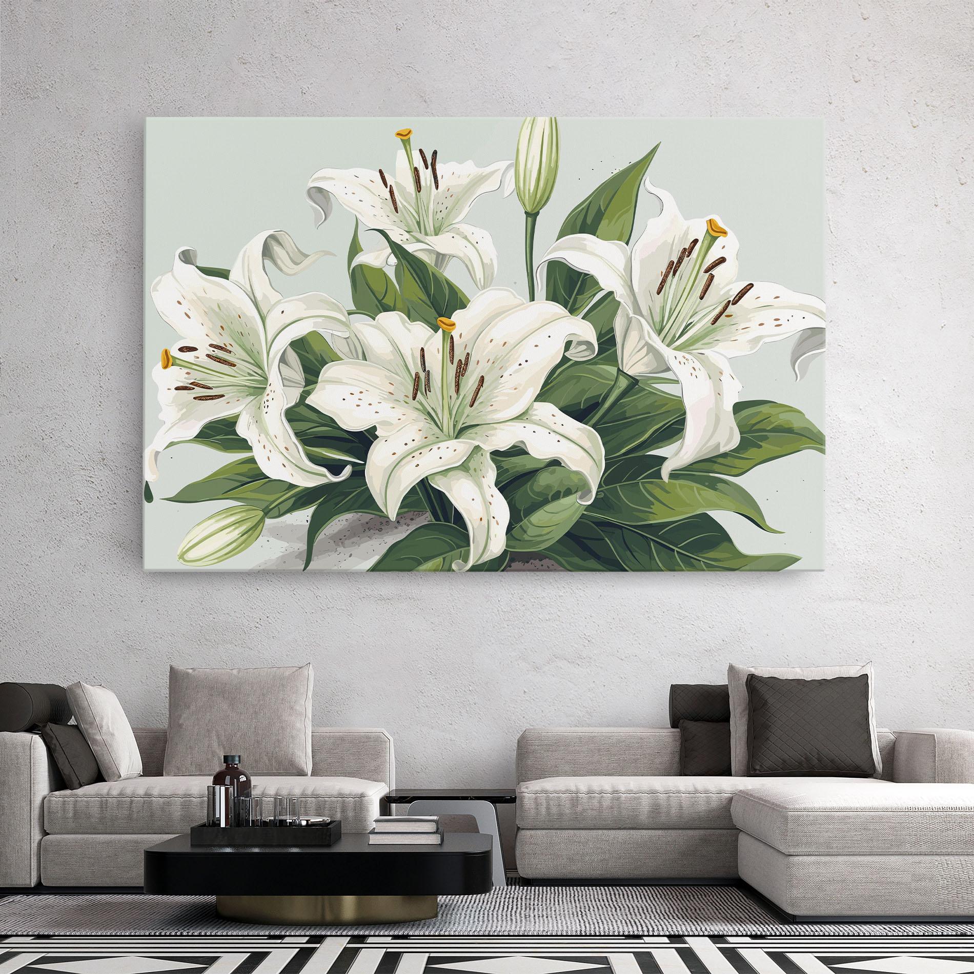 Leinwandbild Light Lily Art mockup 2