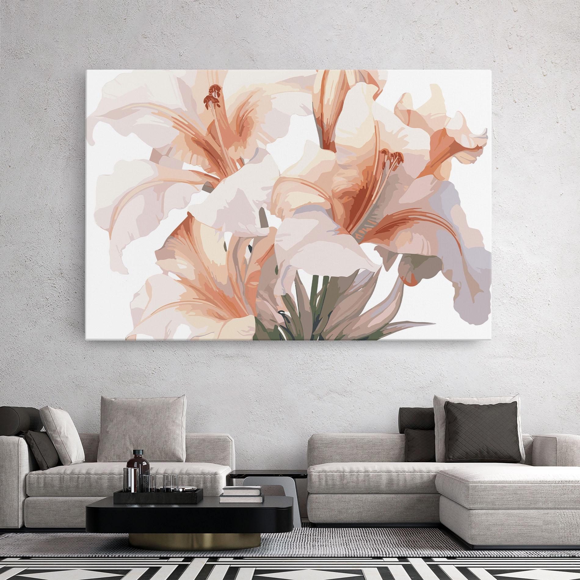 Leinwandbild Light Pink Lily mockup 2