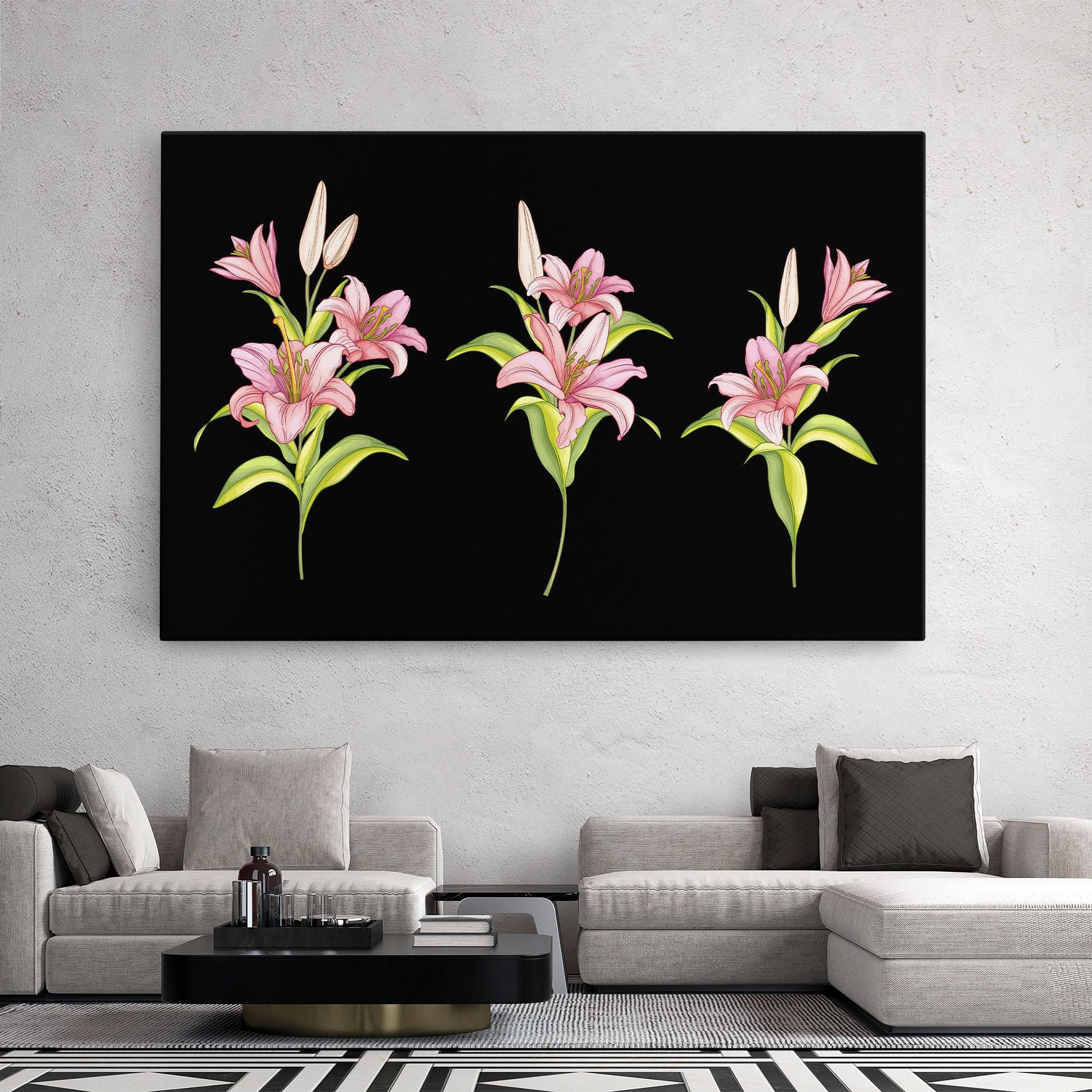 Leinwandbild Lily Set mockup 2