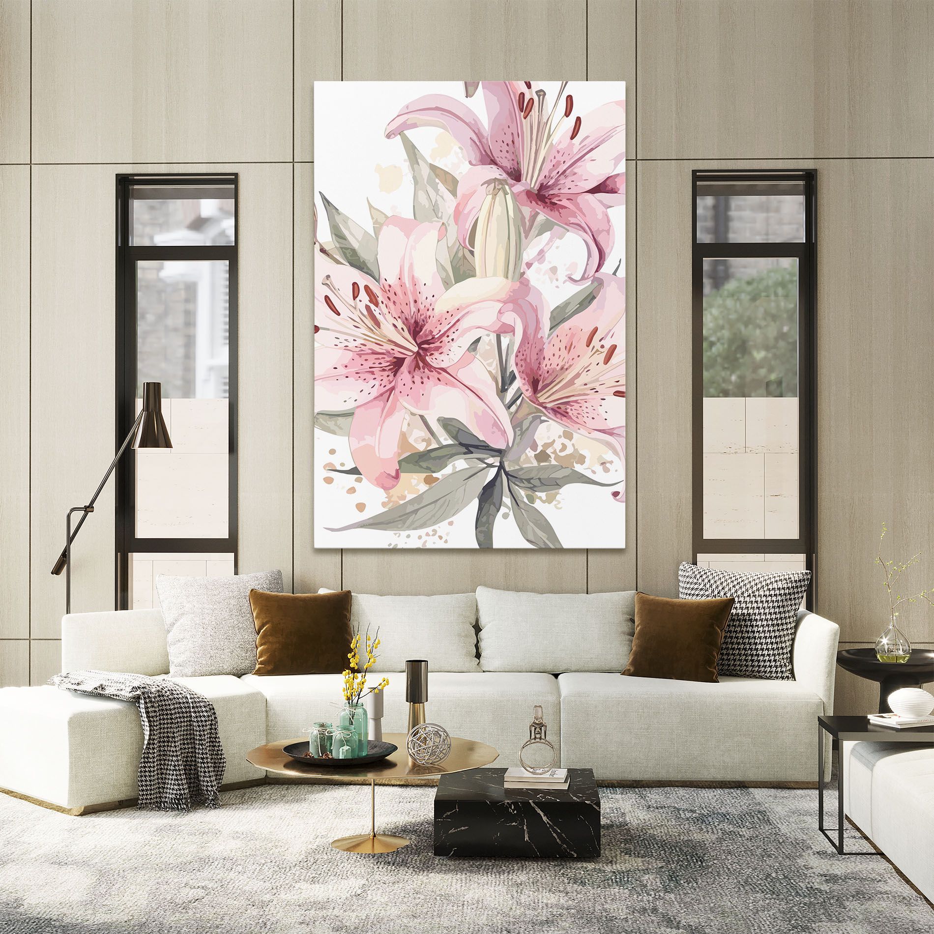 Light Pink Lily Art mockup 2