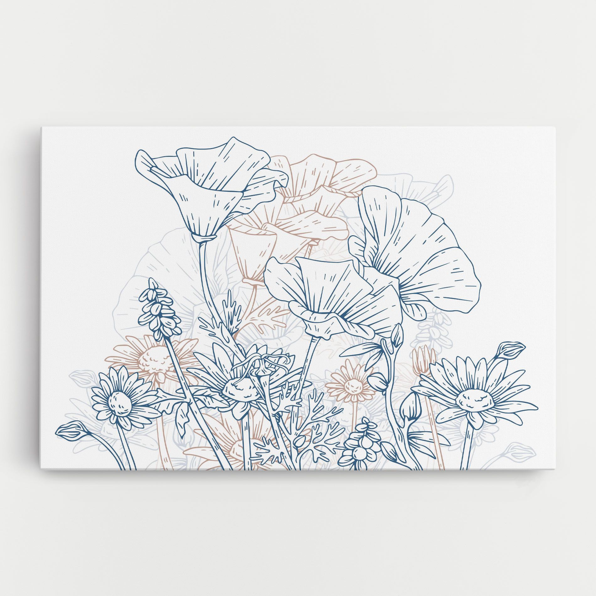 Cream Blue Line mockup 0