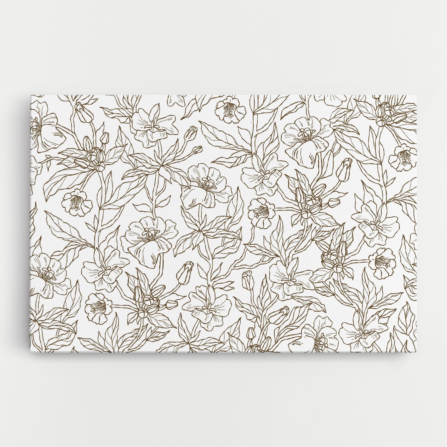 Cream Line Flowers mockup 0