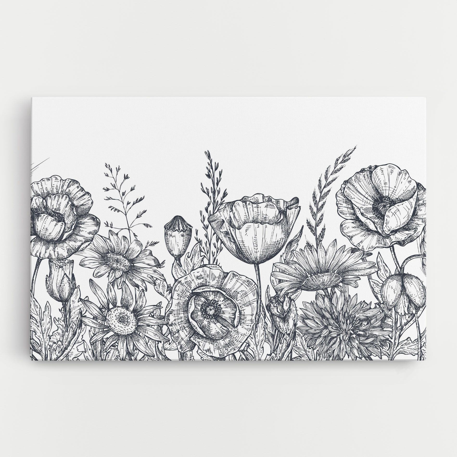 Flower Grey Line mockup 0