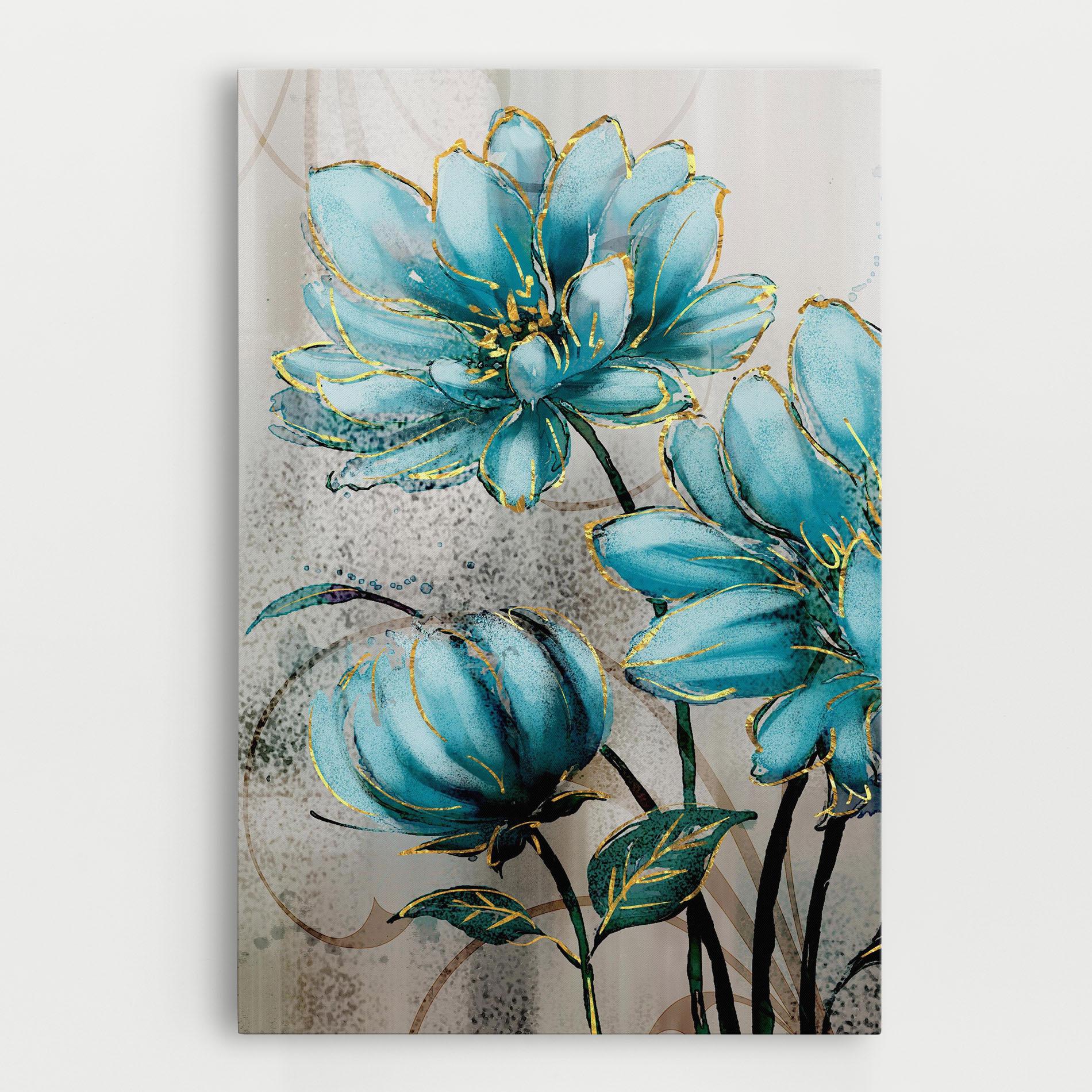 Leinwandbild Bujori Albastri mockup 0