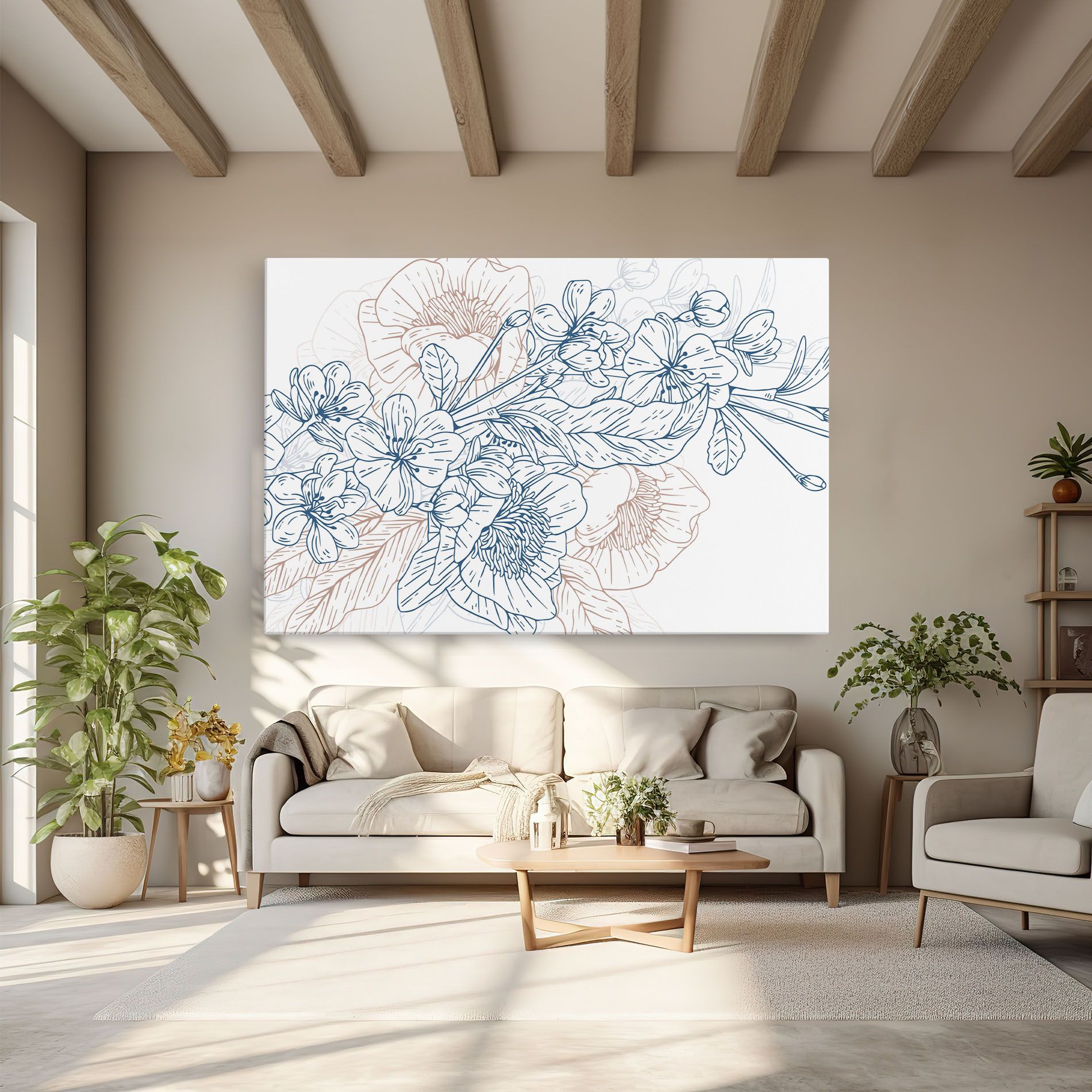 Blue Cream Line mockup 6