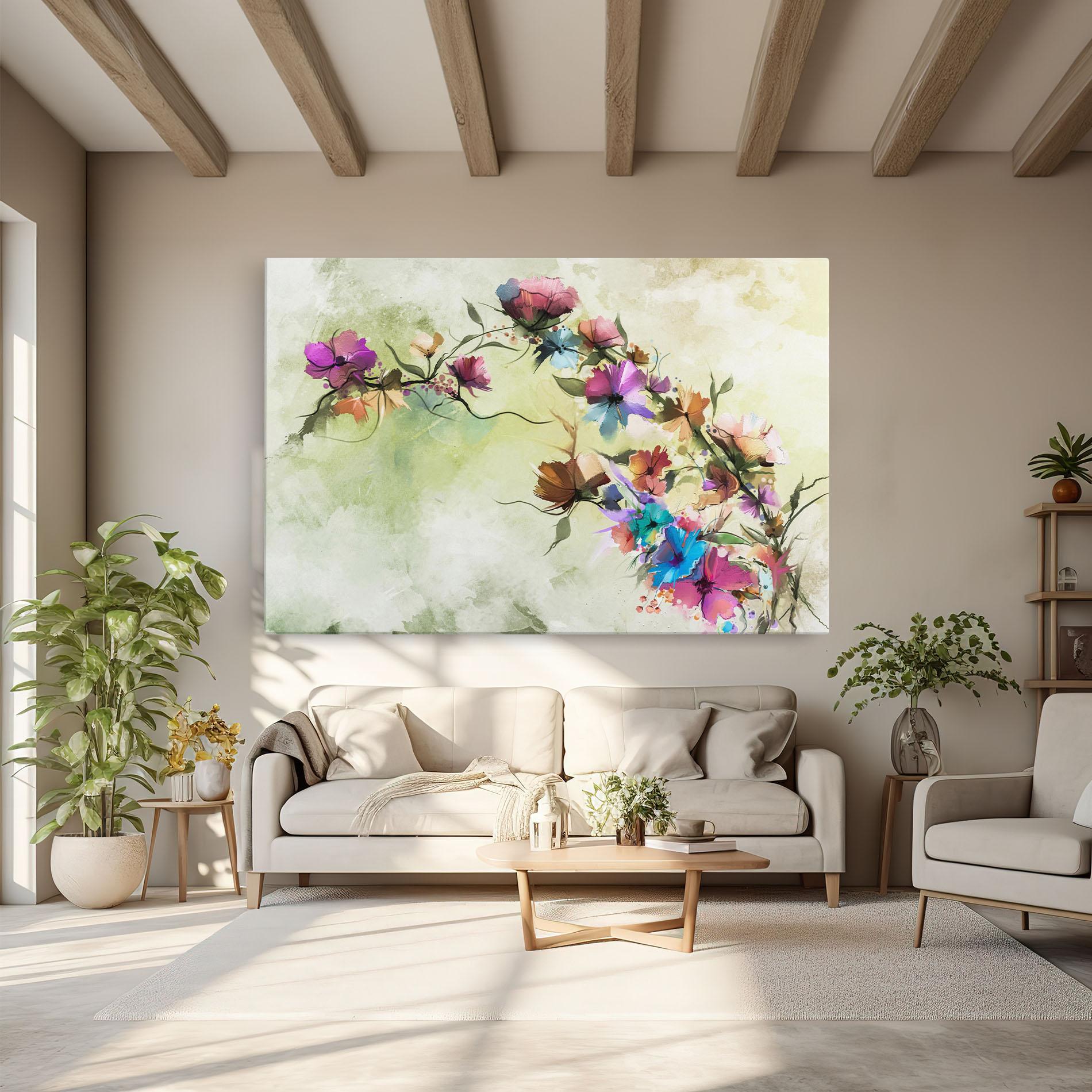 Leinwandbild Ramura Cu Flori mockup 6