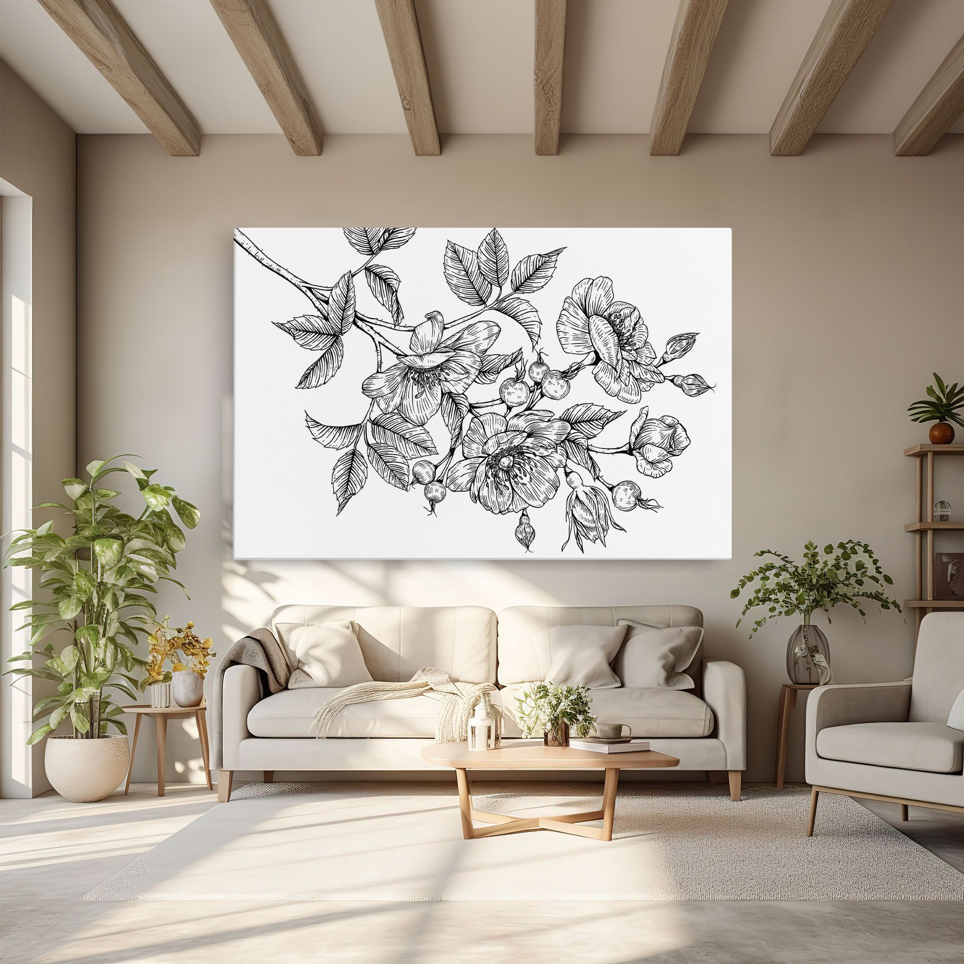 Rose Black Line mockup 6