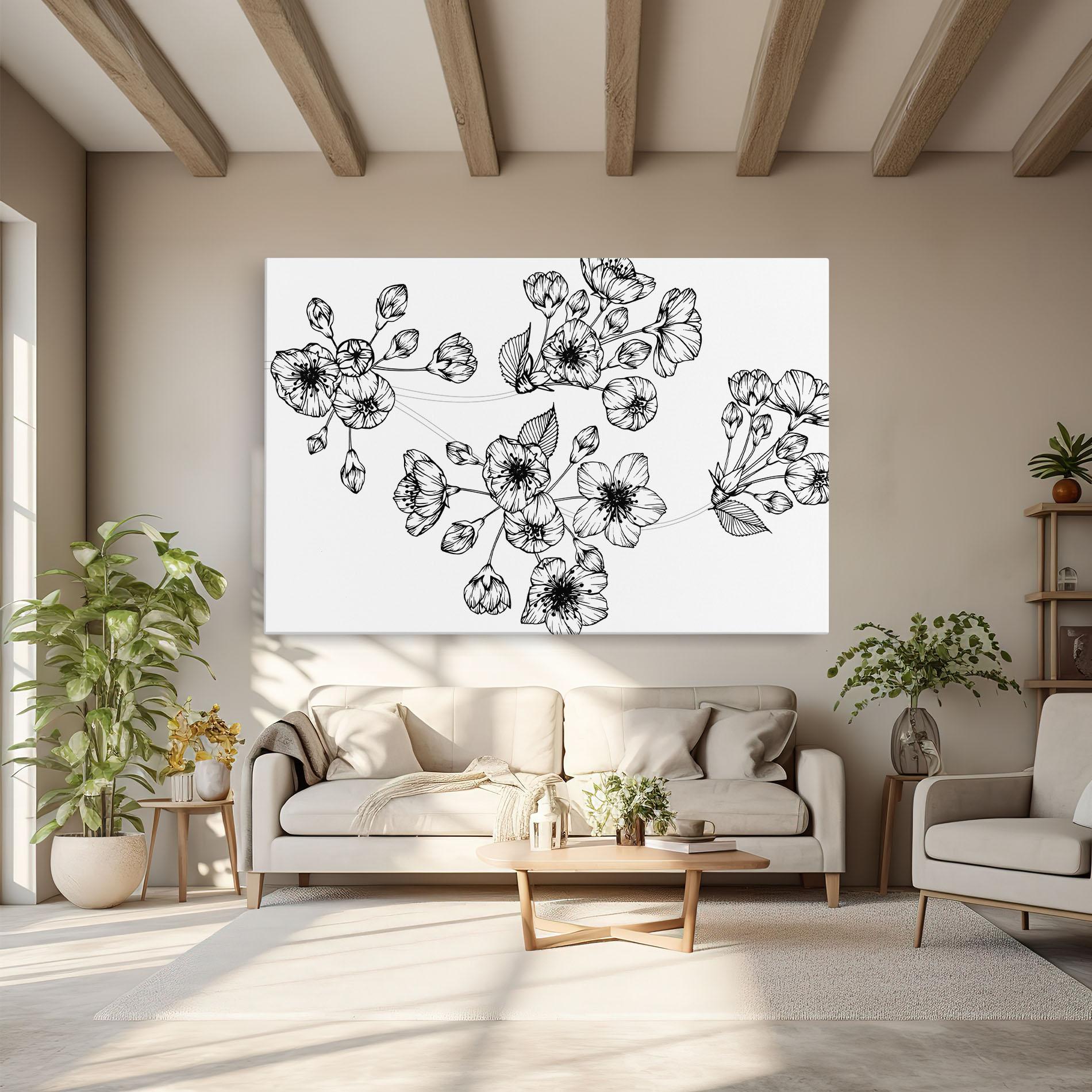 Leinwandbild Sakura Line mockup 6