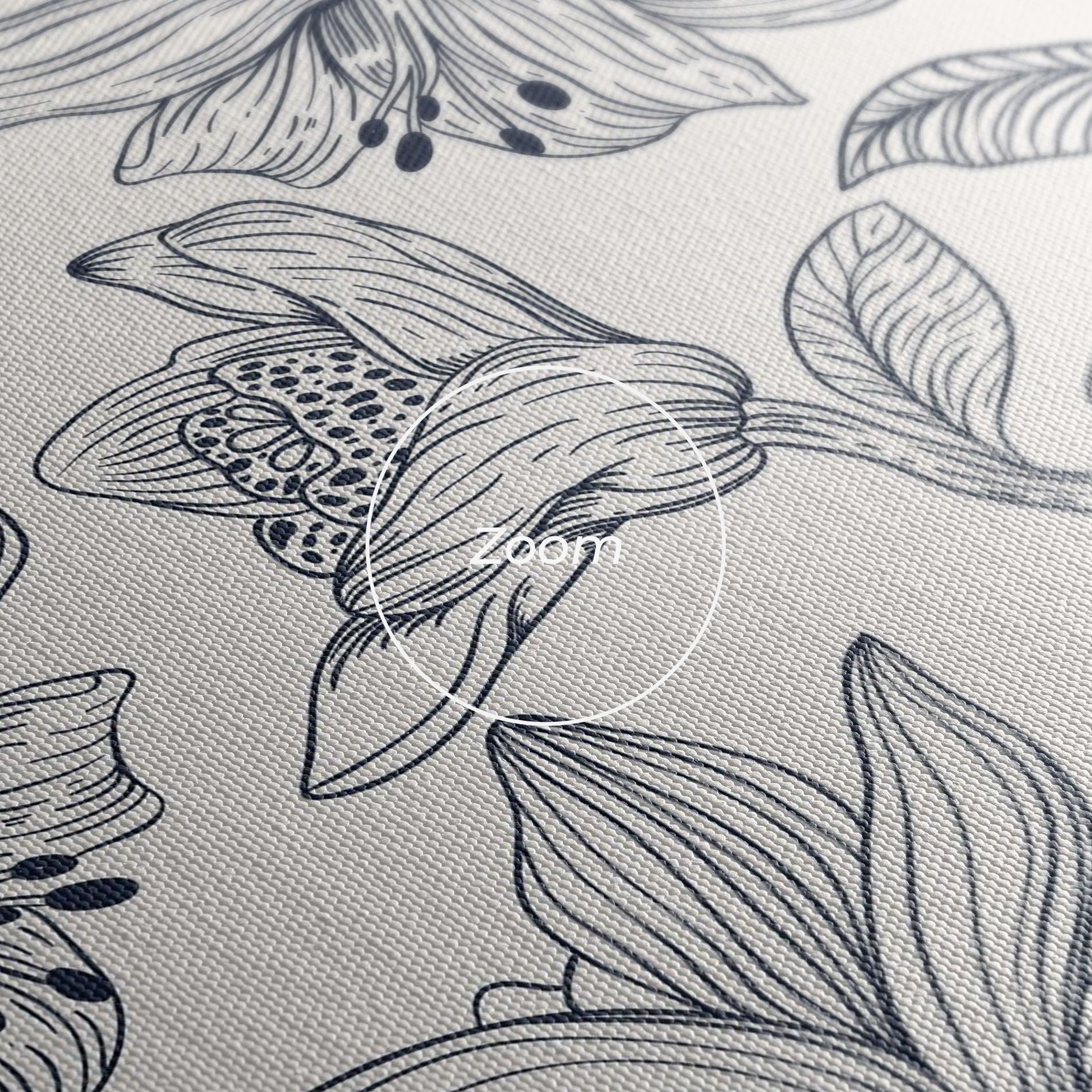 Blue Patern Flower mockup 3