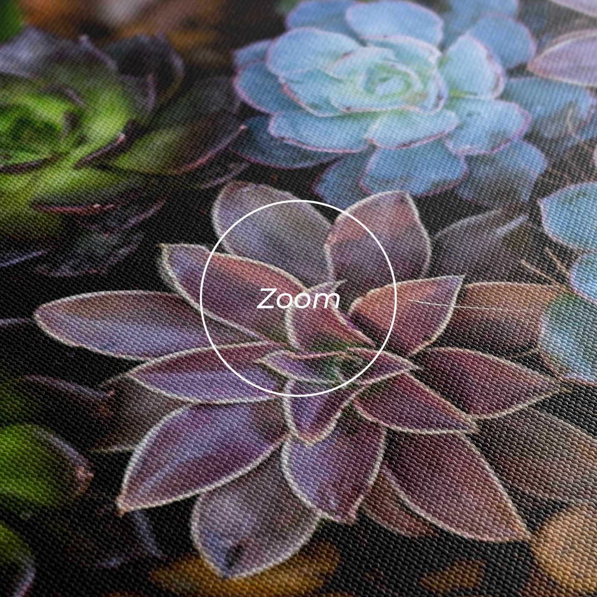 Leinwandbild Colorful Flowers mockup 3
