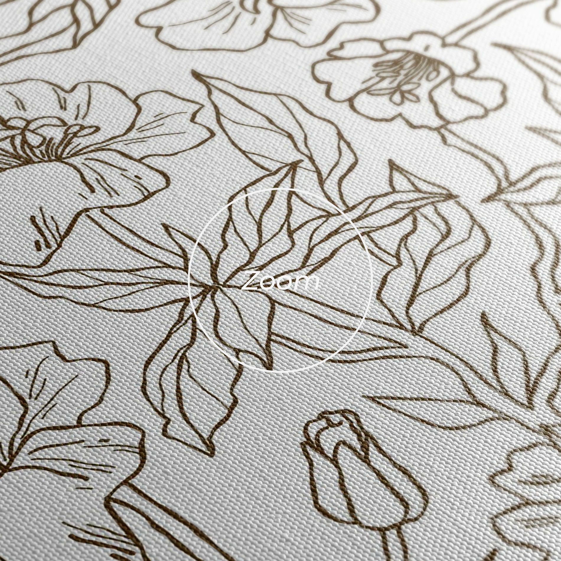 Cream Line Flowers mockup 3