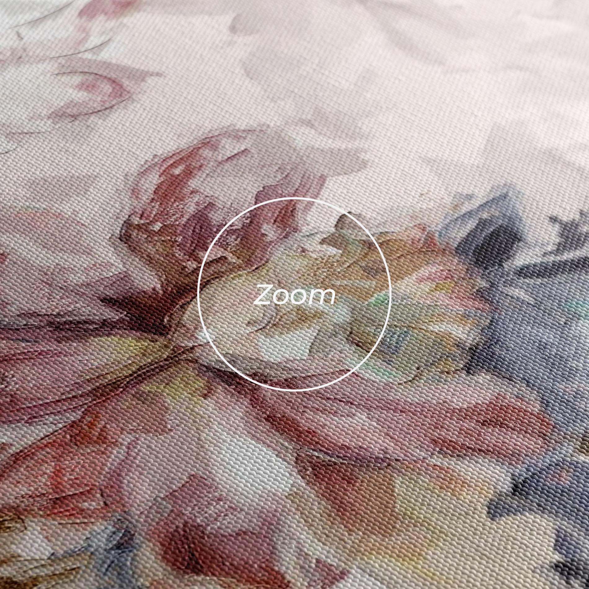 Leinwandbild Painted Flowers mockup 3