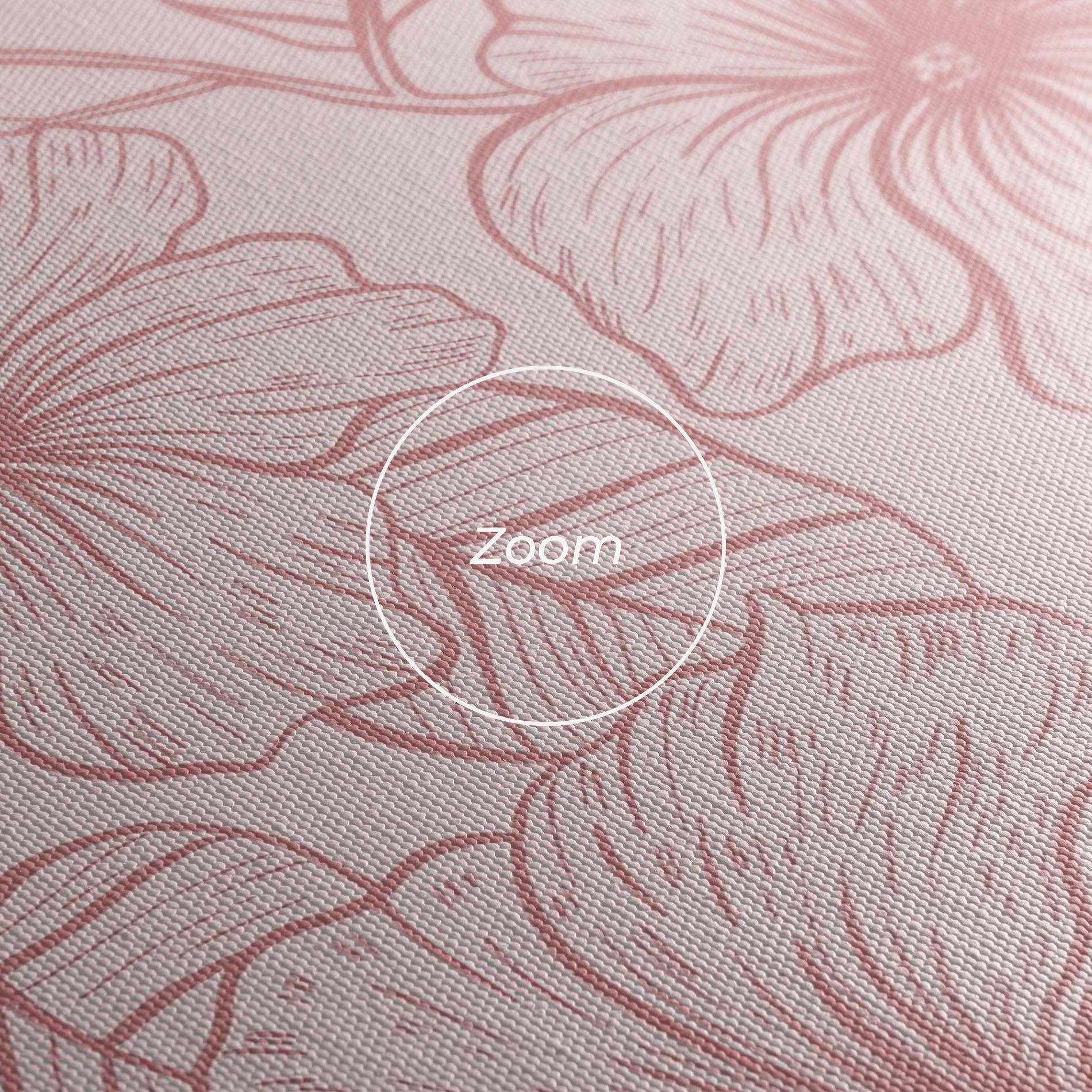 Pink Line Flower mockup 3