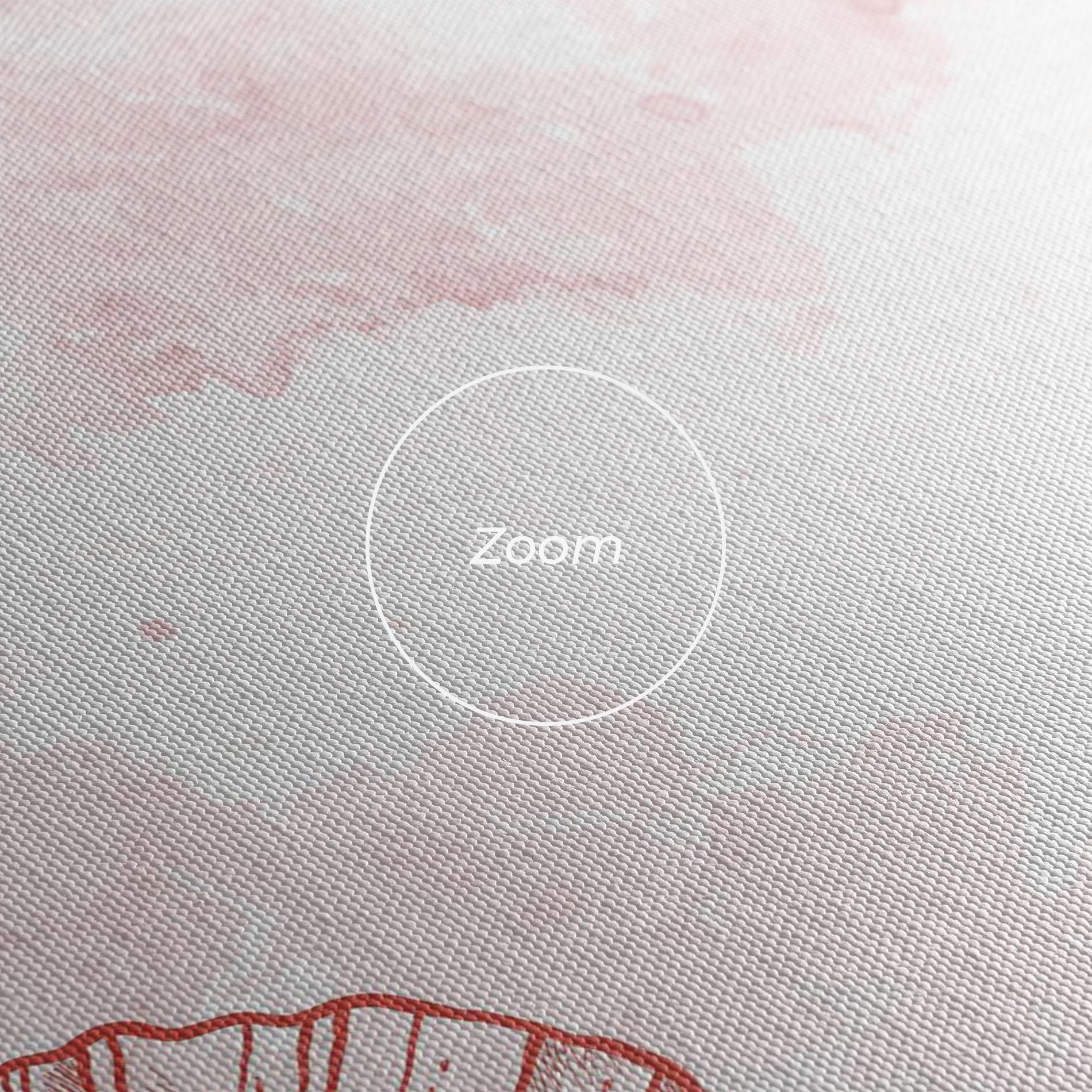 Leinwandbild Red Poppy Line mockup 3