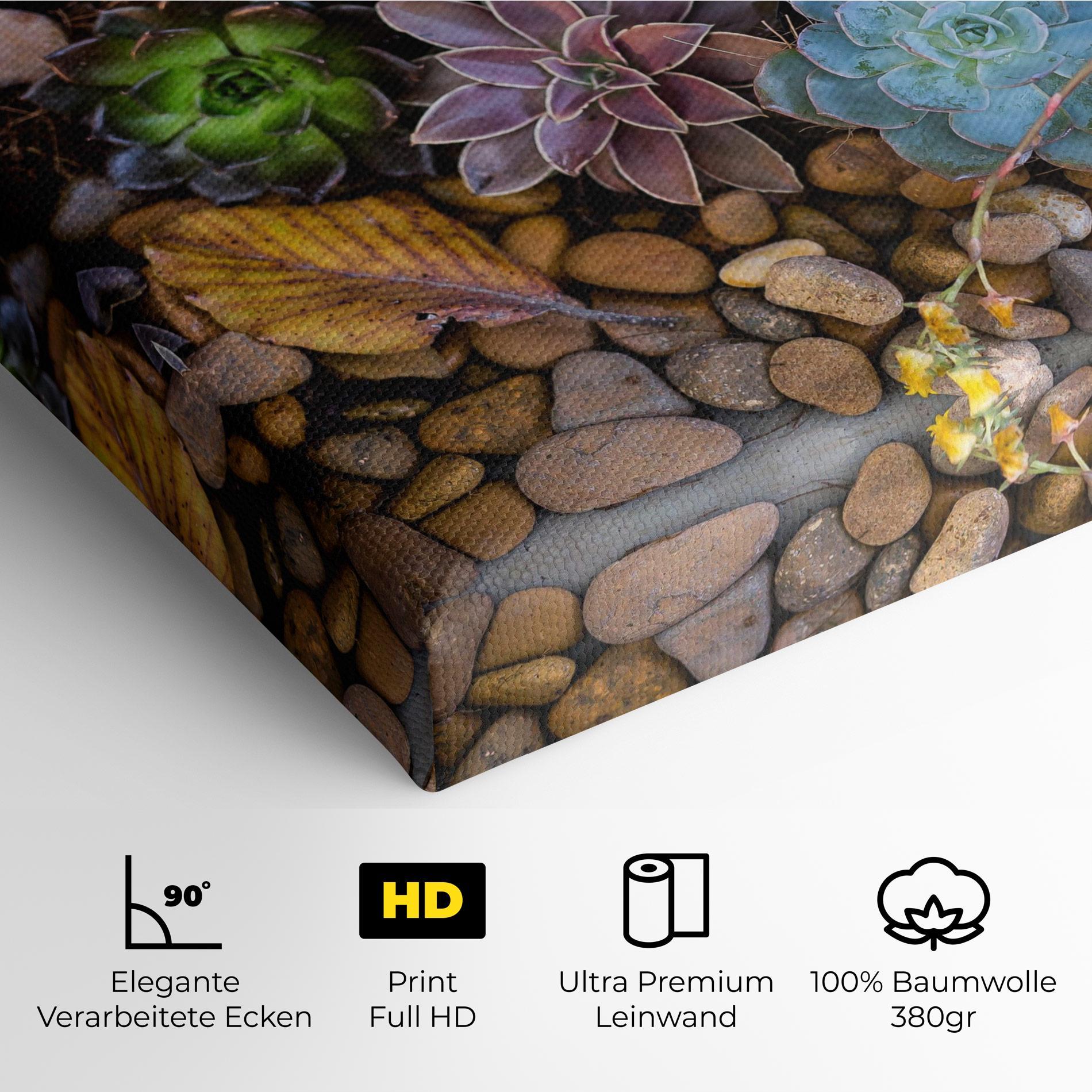 Leinwandbild Colorful Flowers mockup 4