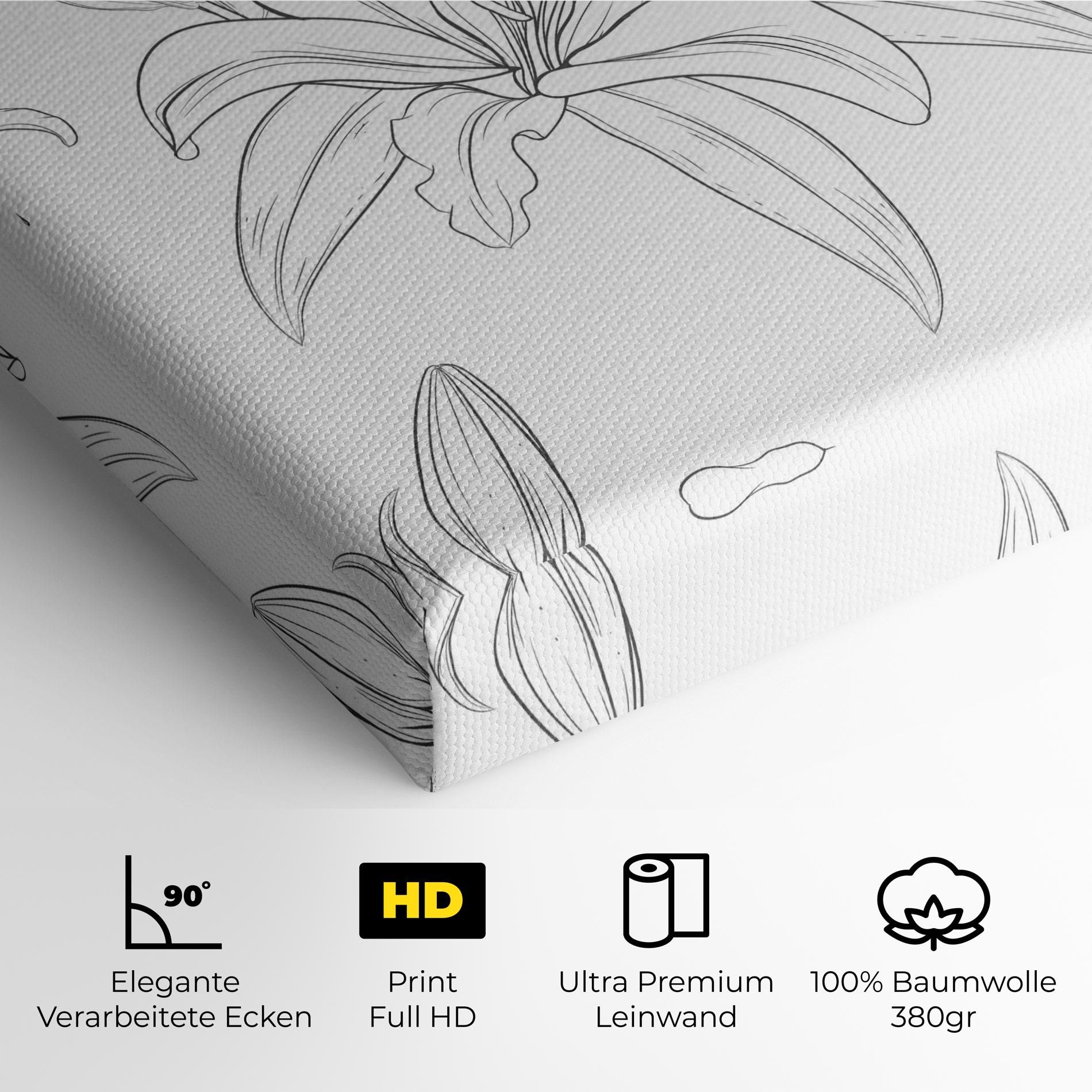 Grey Line Flower mockup 4