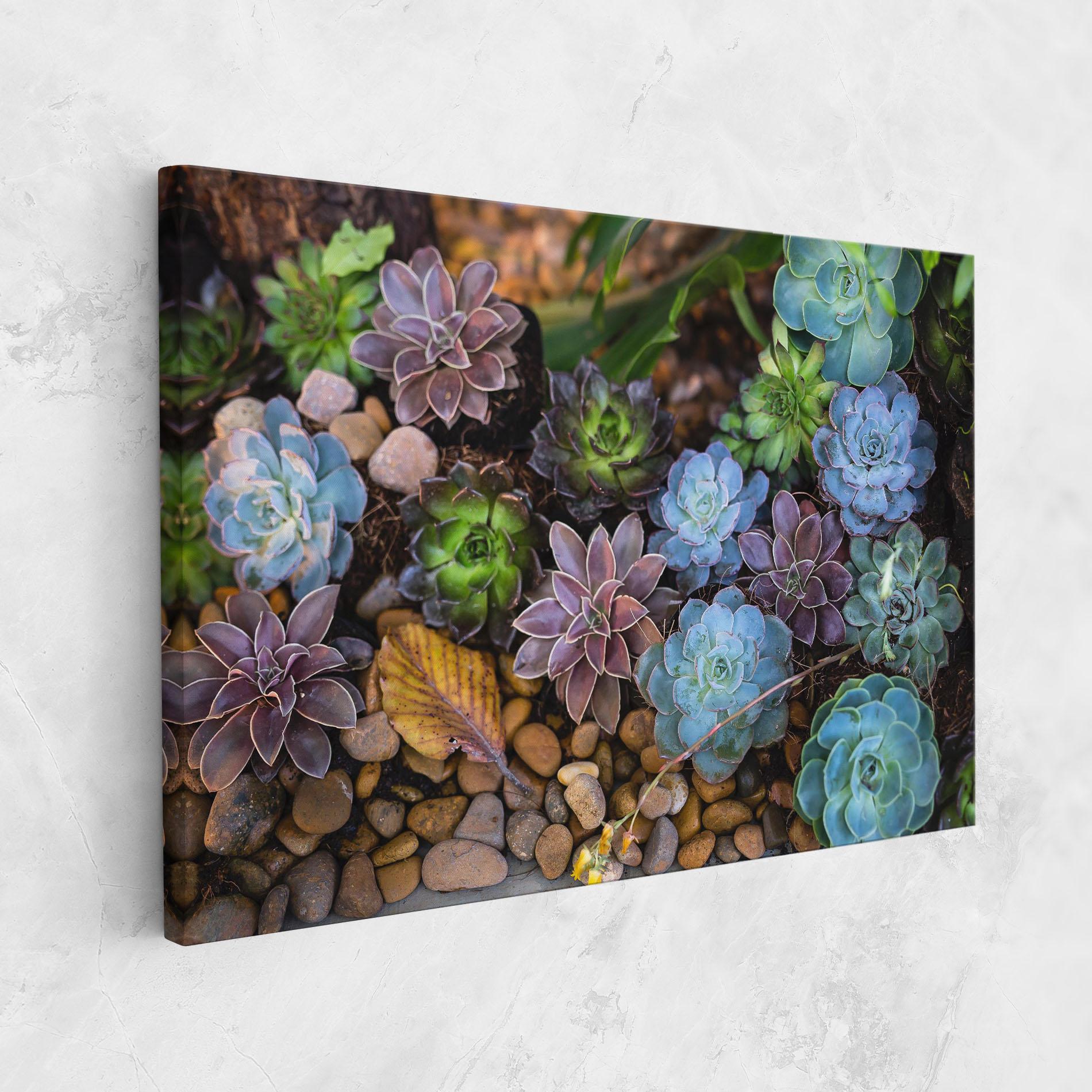 Leinwandbild Colorful Flowers mockup 1