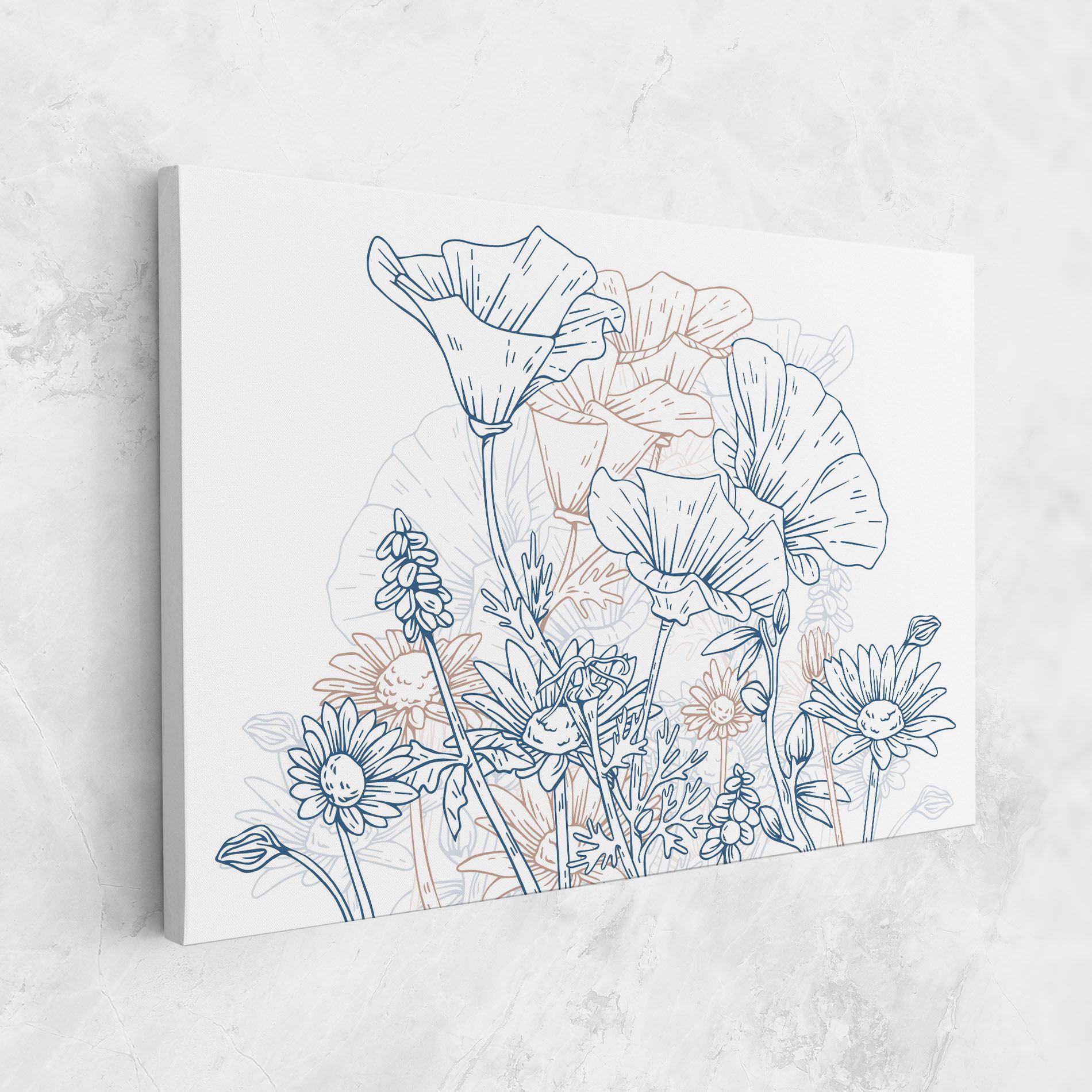 Cream Blue Line mockup 1