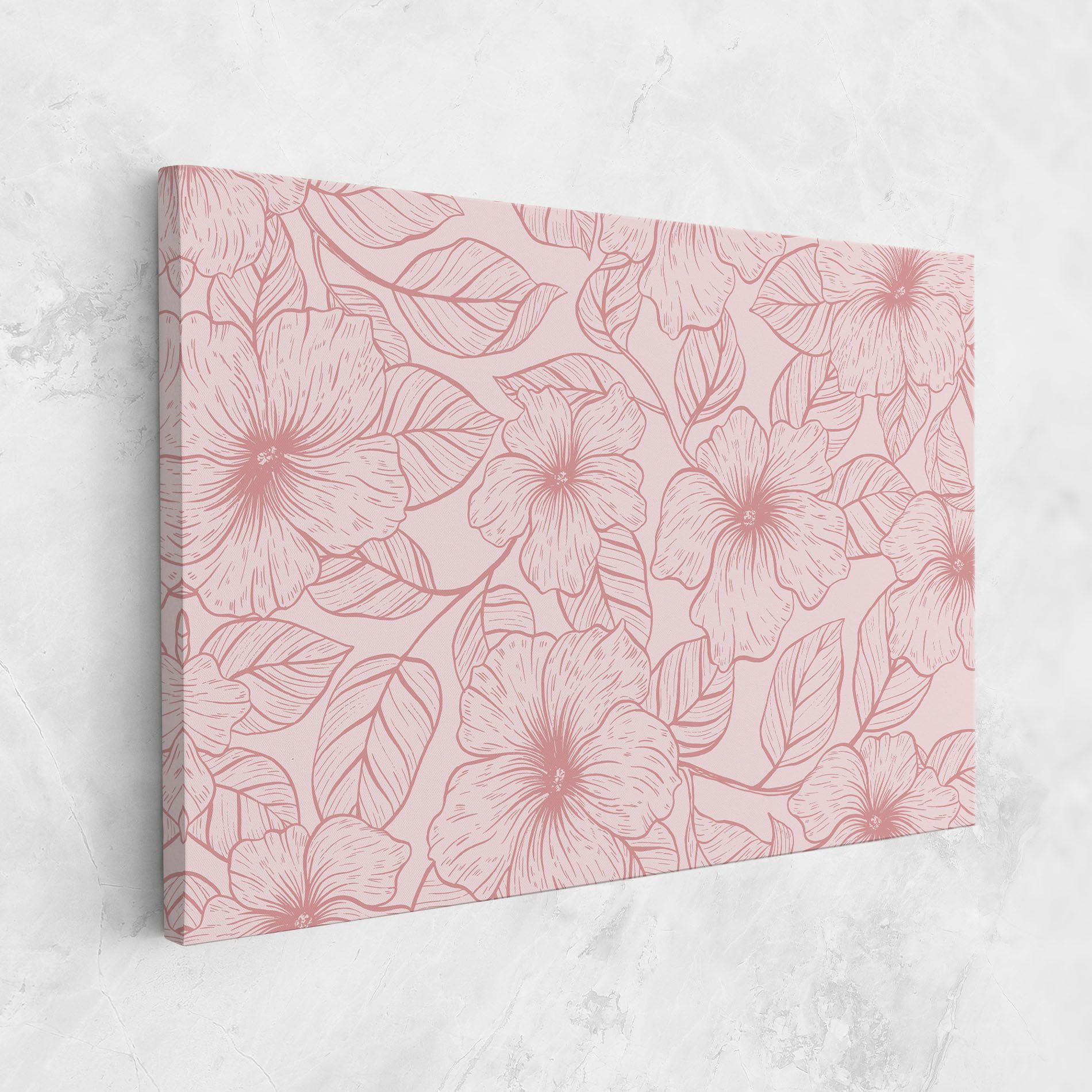 Pink Line Flower mockup 1