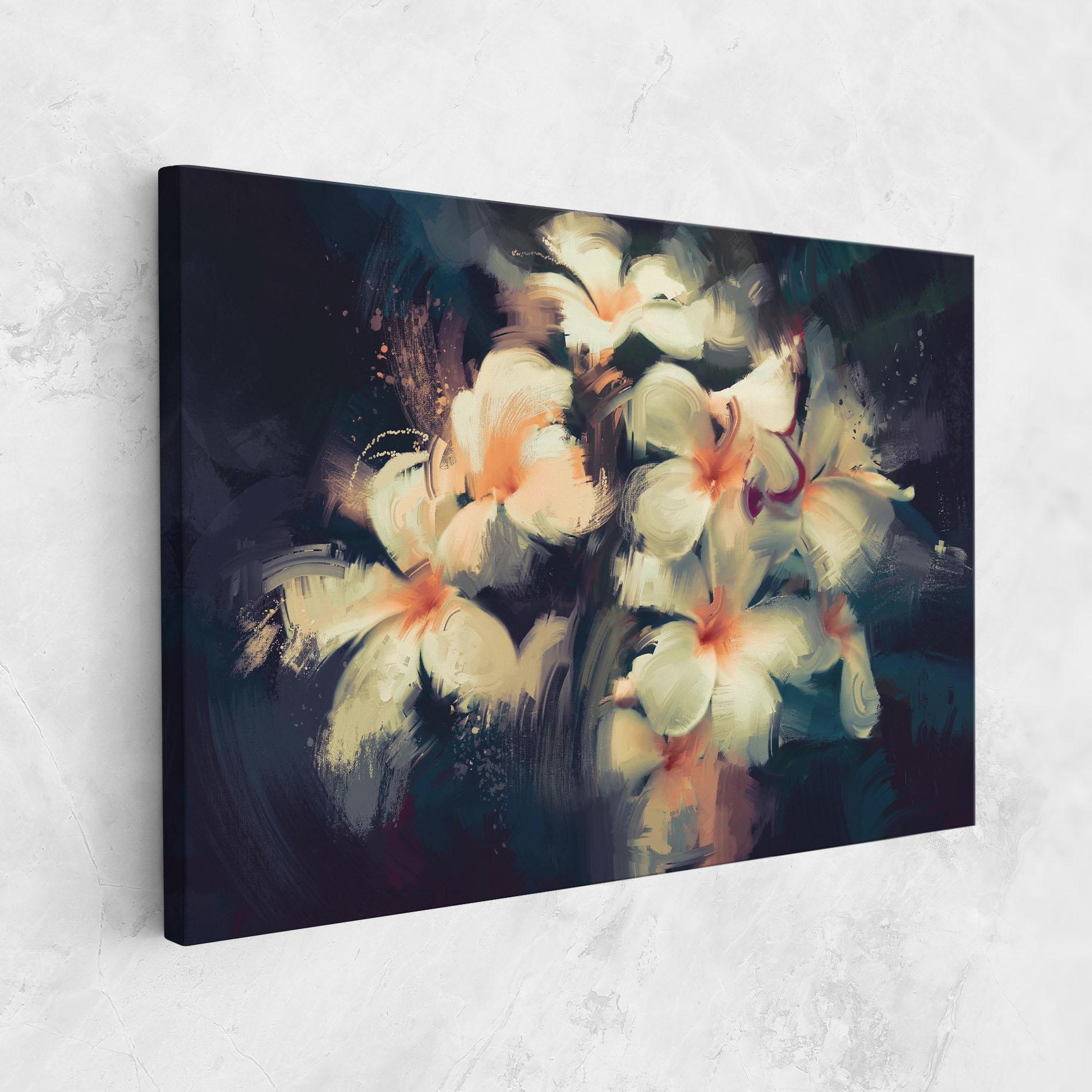 Leinwandbild White Lilys mockup 1
