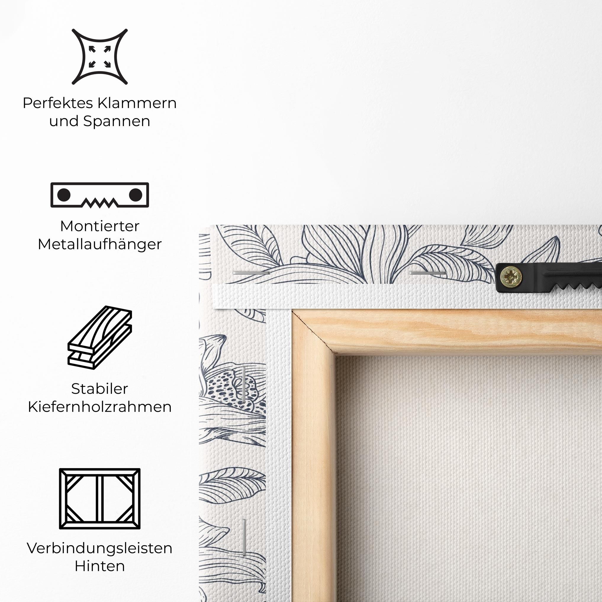 Blue Patern Flower mockup 5