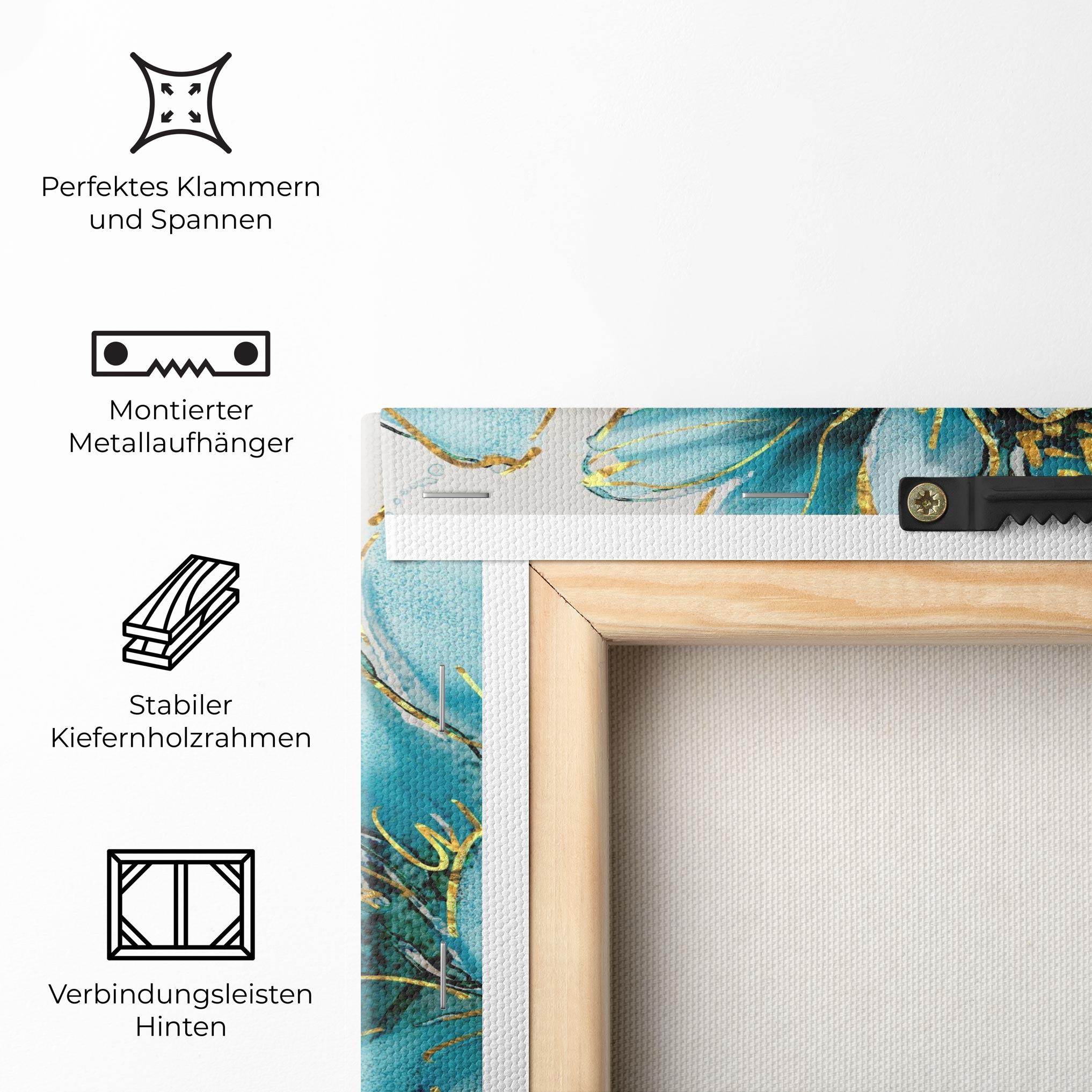 Leinwandbild Bujori Albastri mockup 5