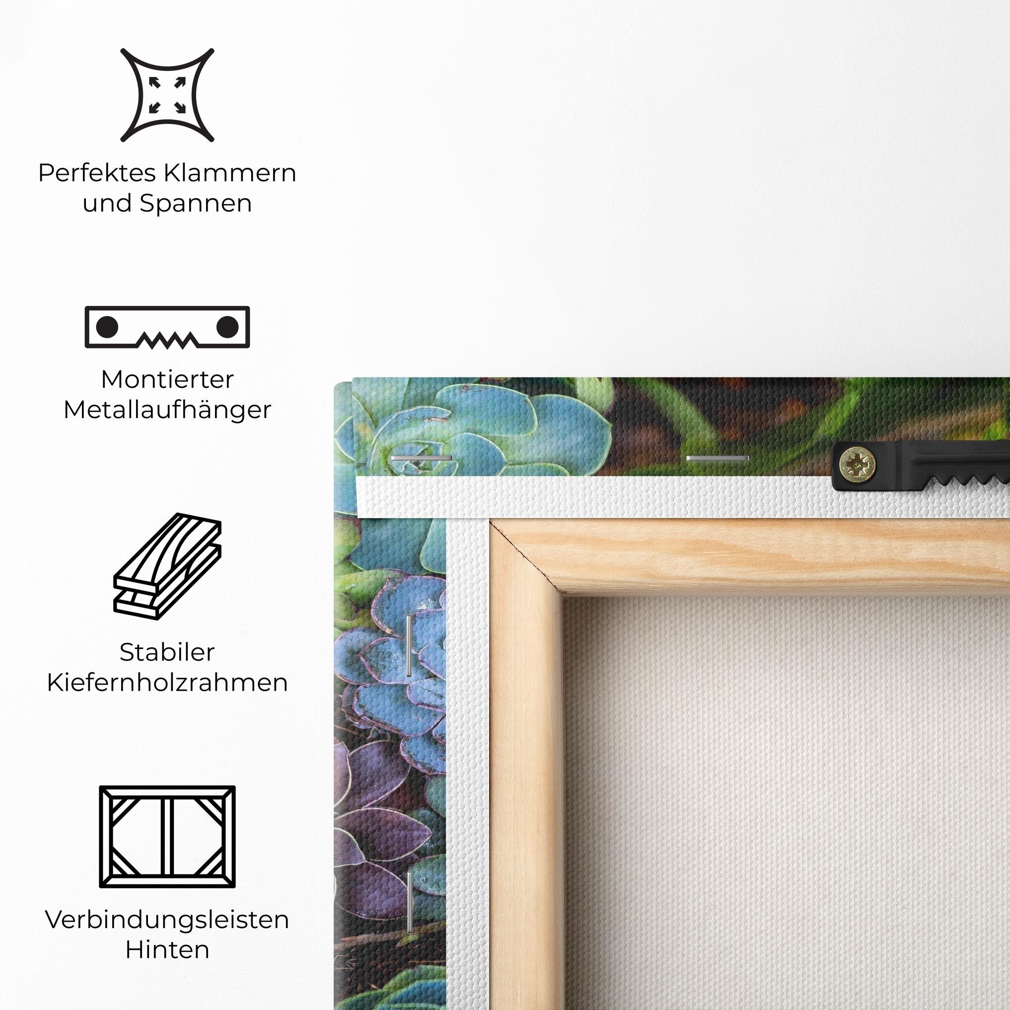 Leinwandbild Colorful Flowers mockup 5