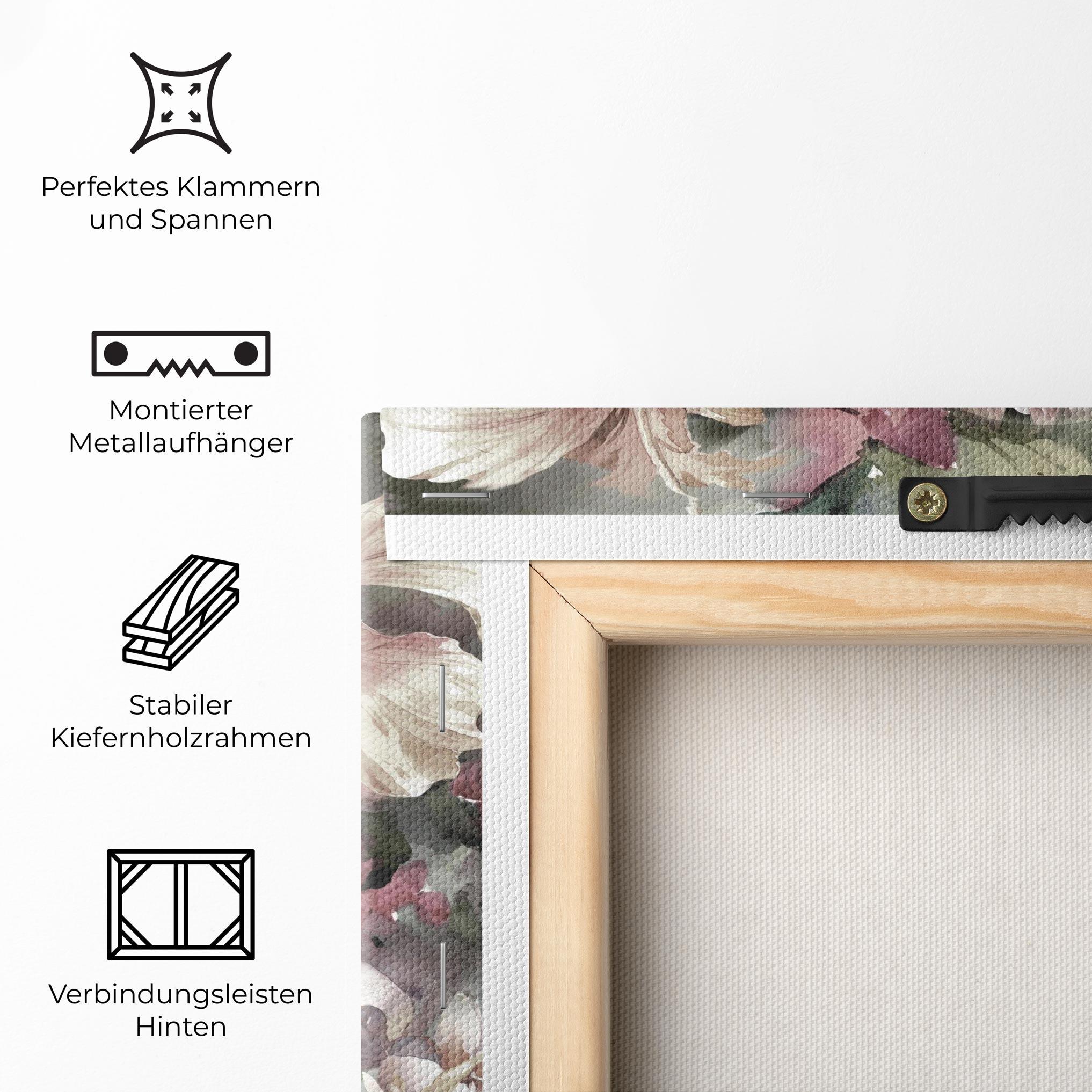 Leinwandbild Contrastul De Flori mockup 5