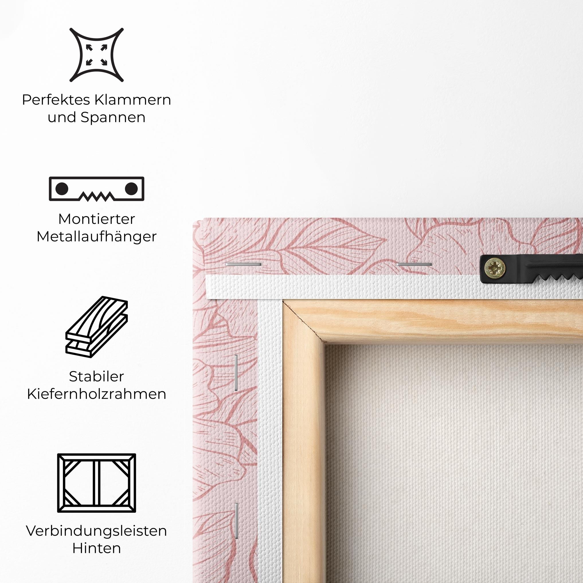 Pink Line Flower mockup 5