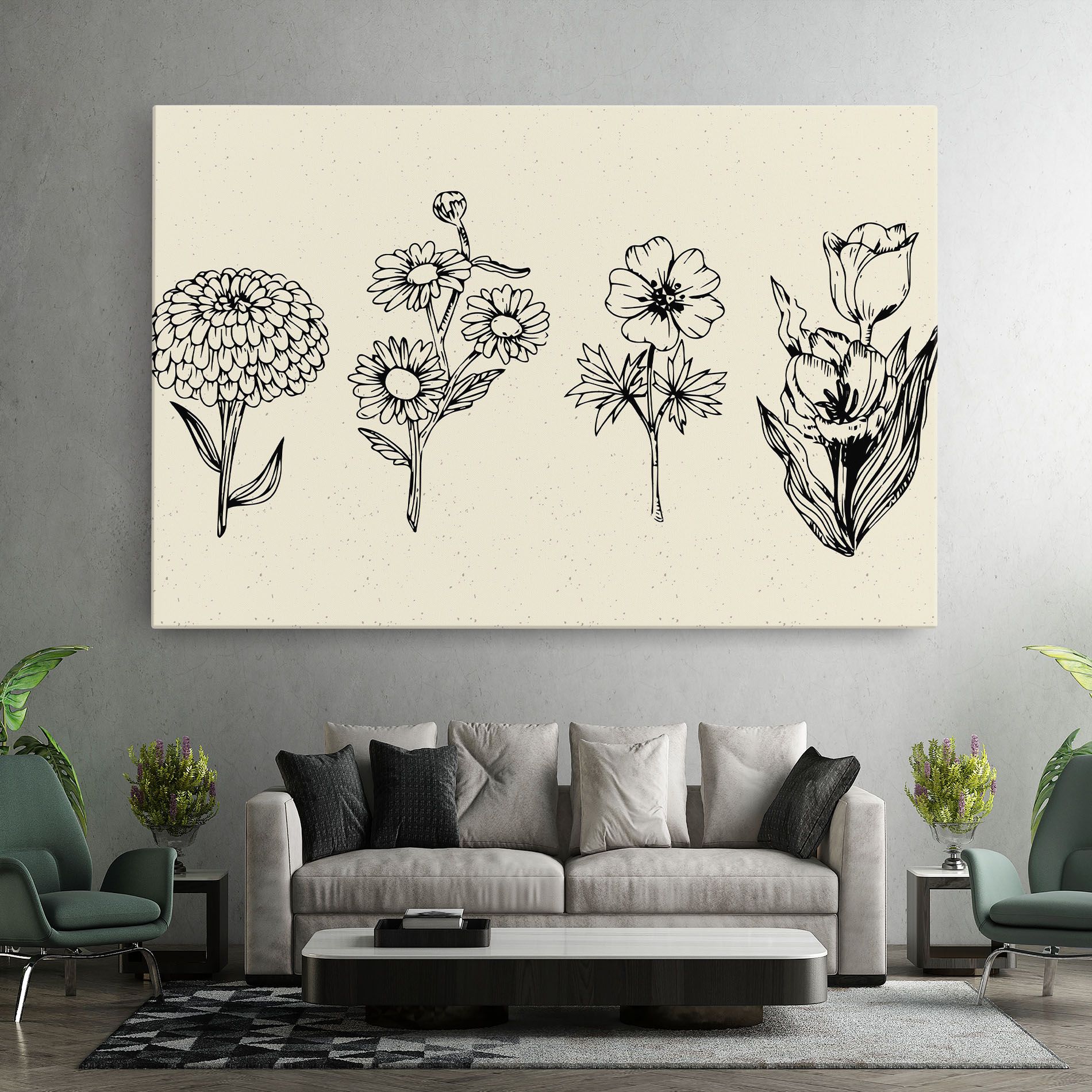 Black Line Cream mockup 7