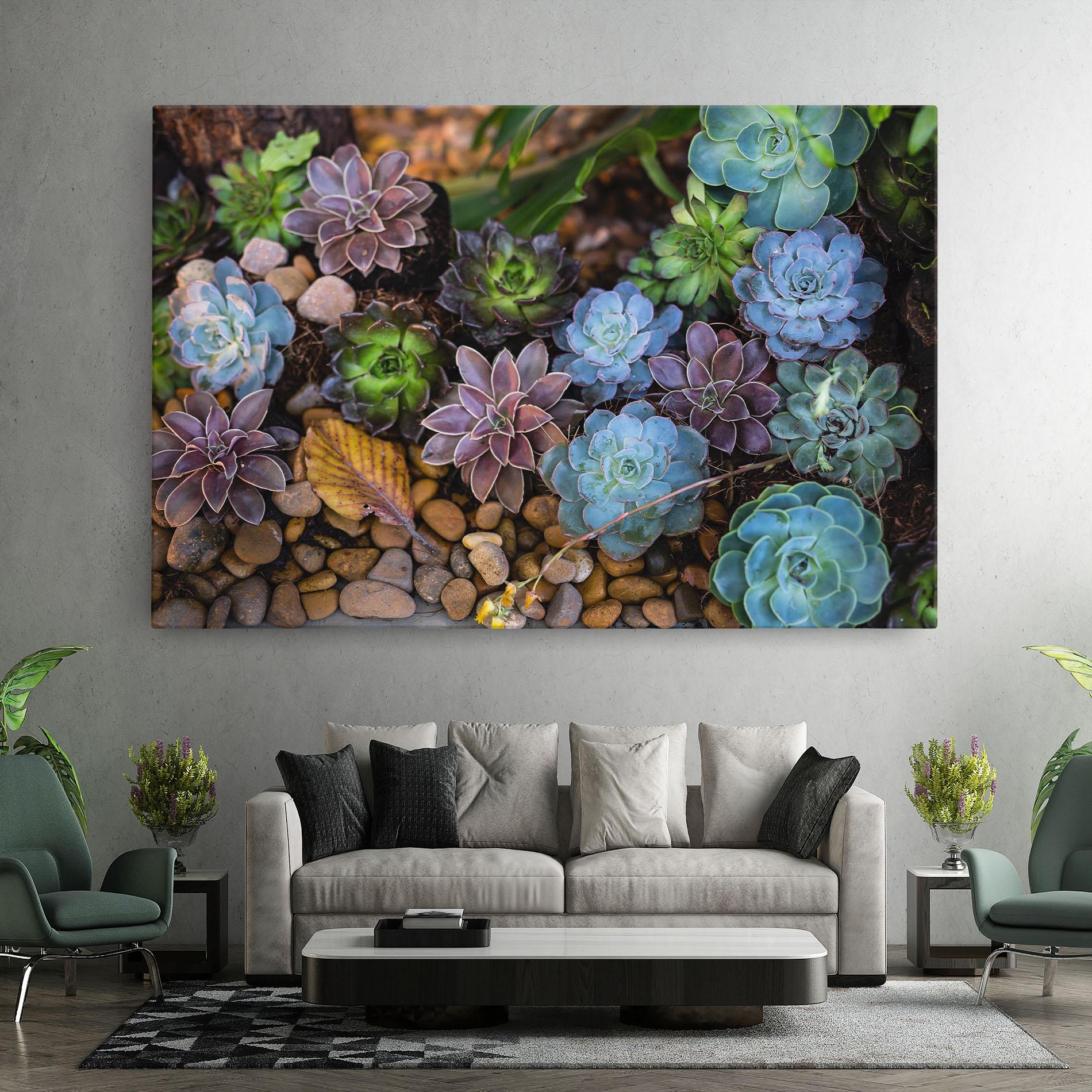 Leinwandbild Colorful Flowers mockup 7