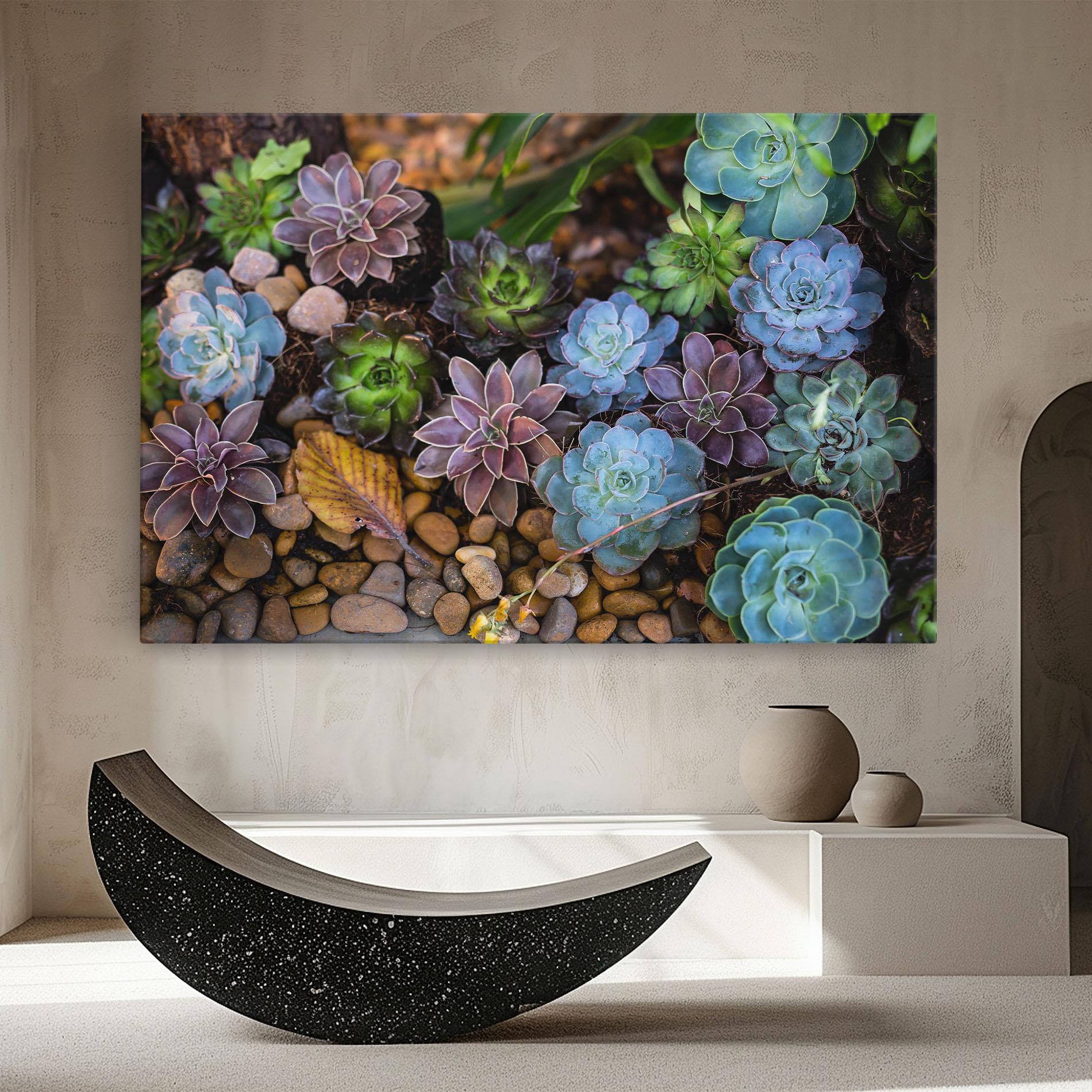 Leinwandbild Colorful Flowers mockup 8
