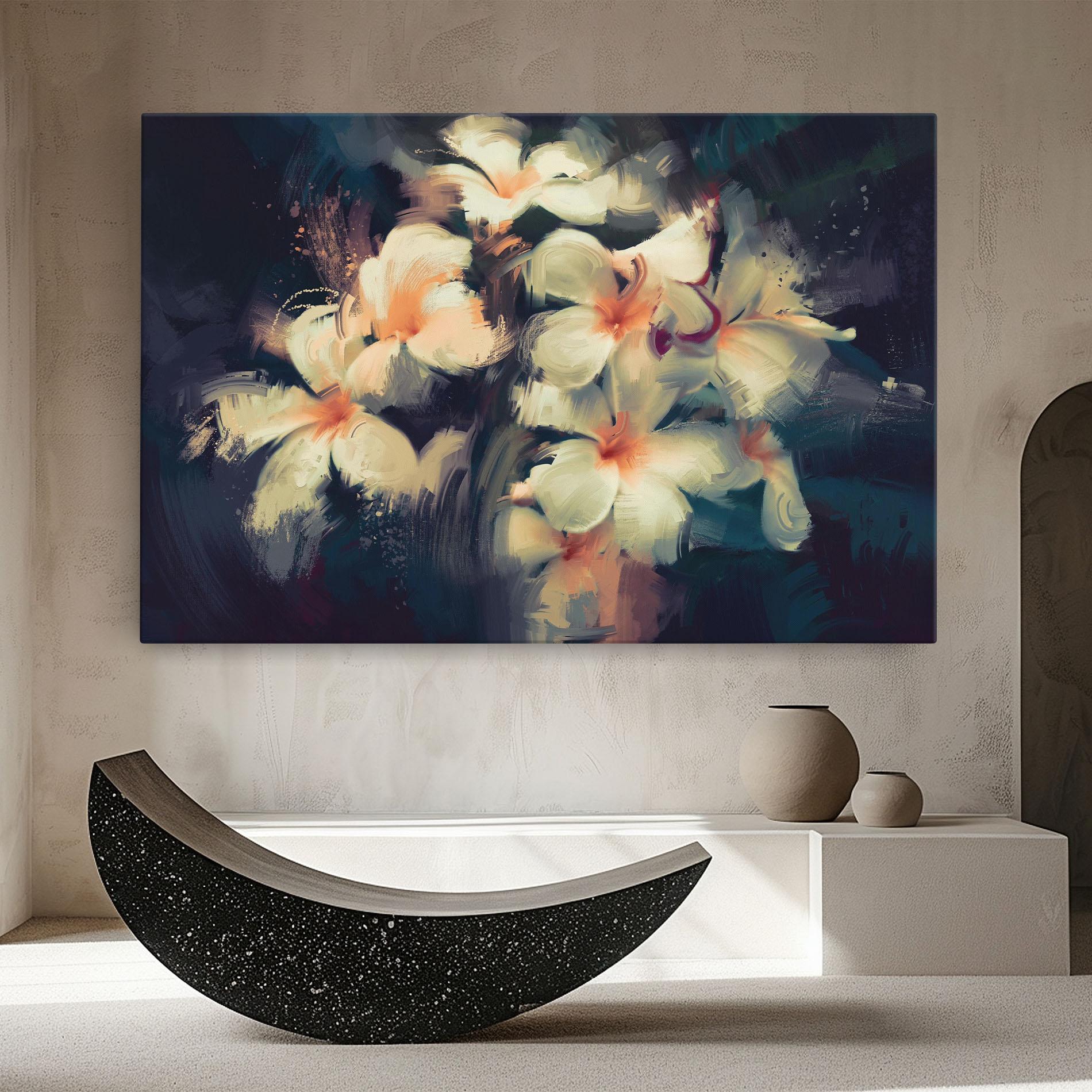 Leinwandbild White Lilys mockup 8