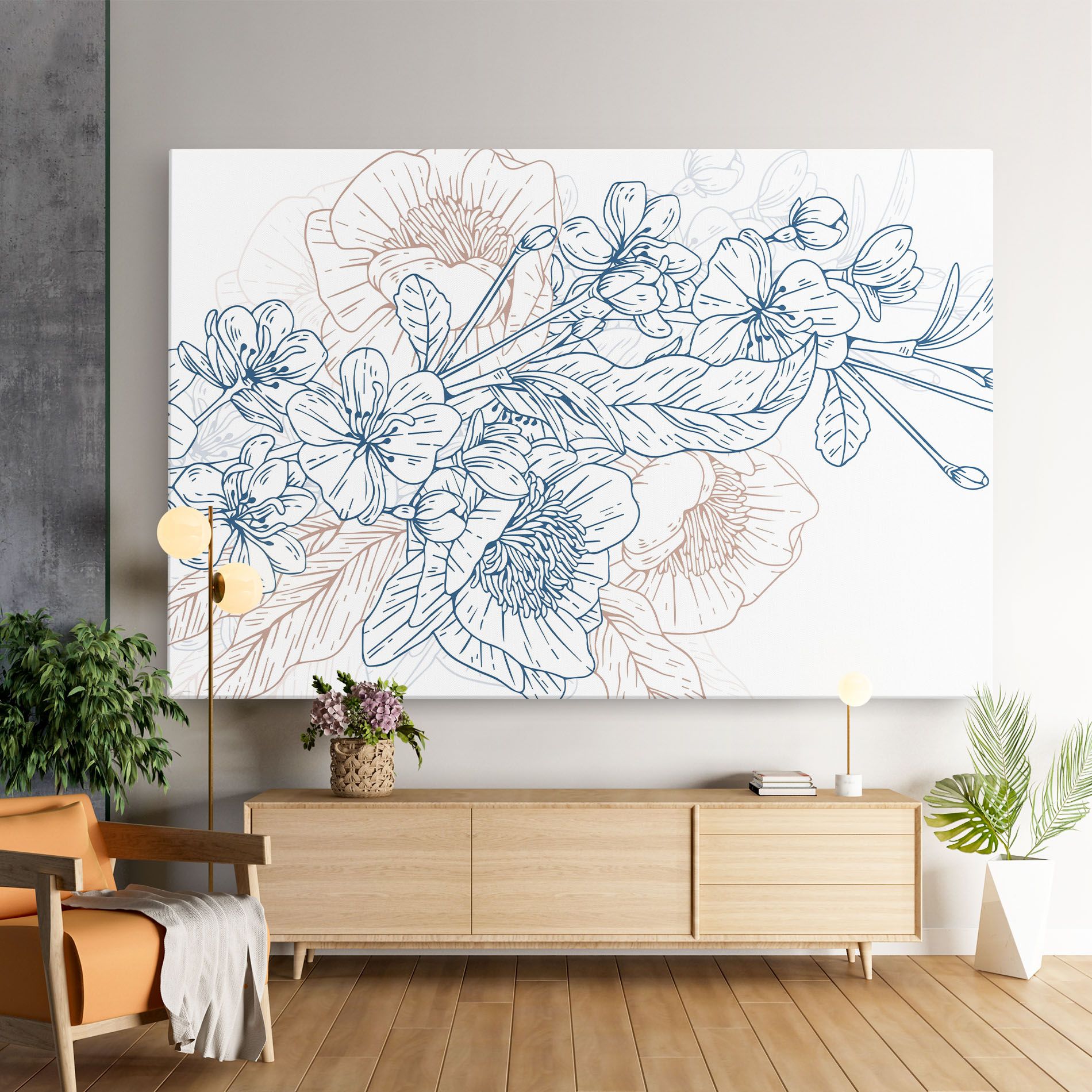 Blue Cream Line mockup 9