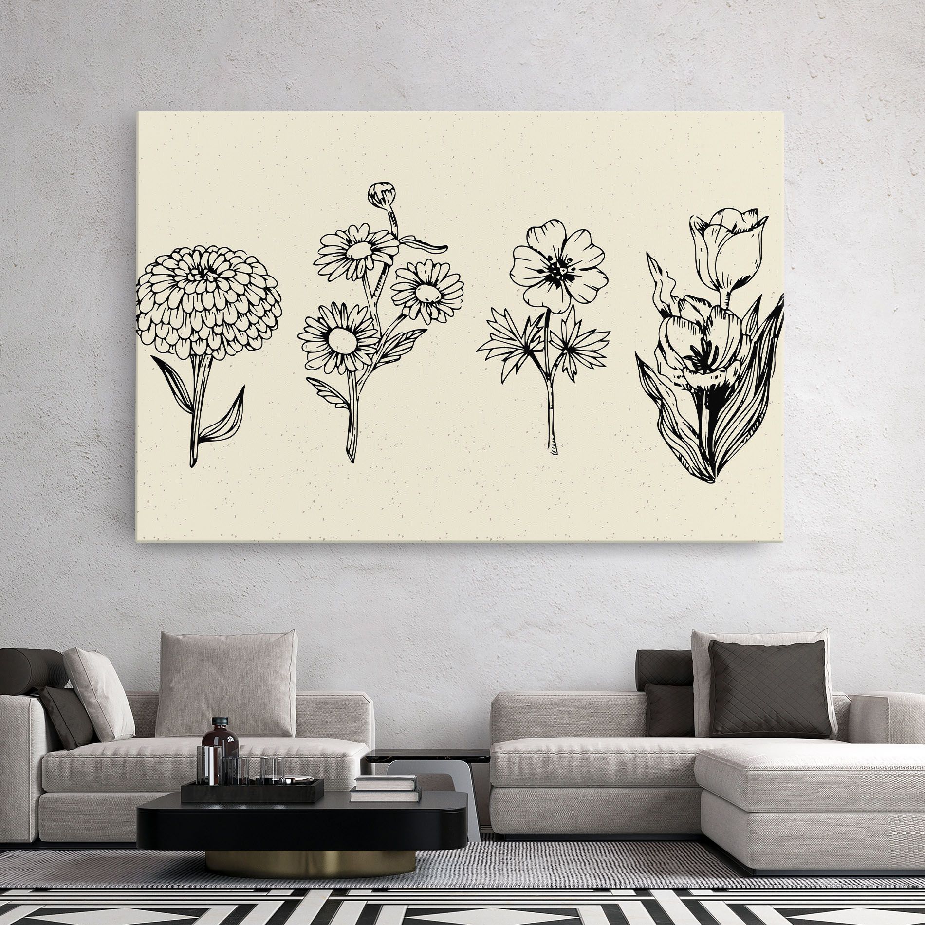 Black Line Cream mockup 2