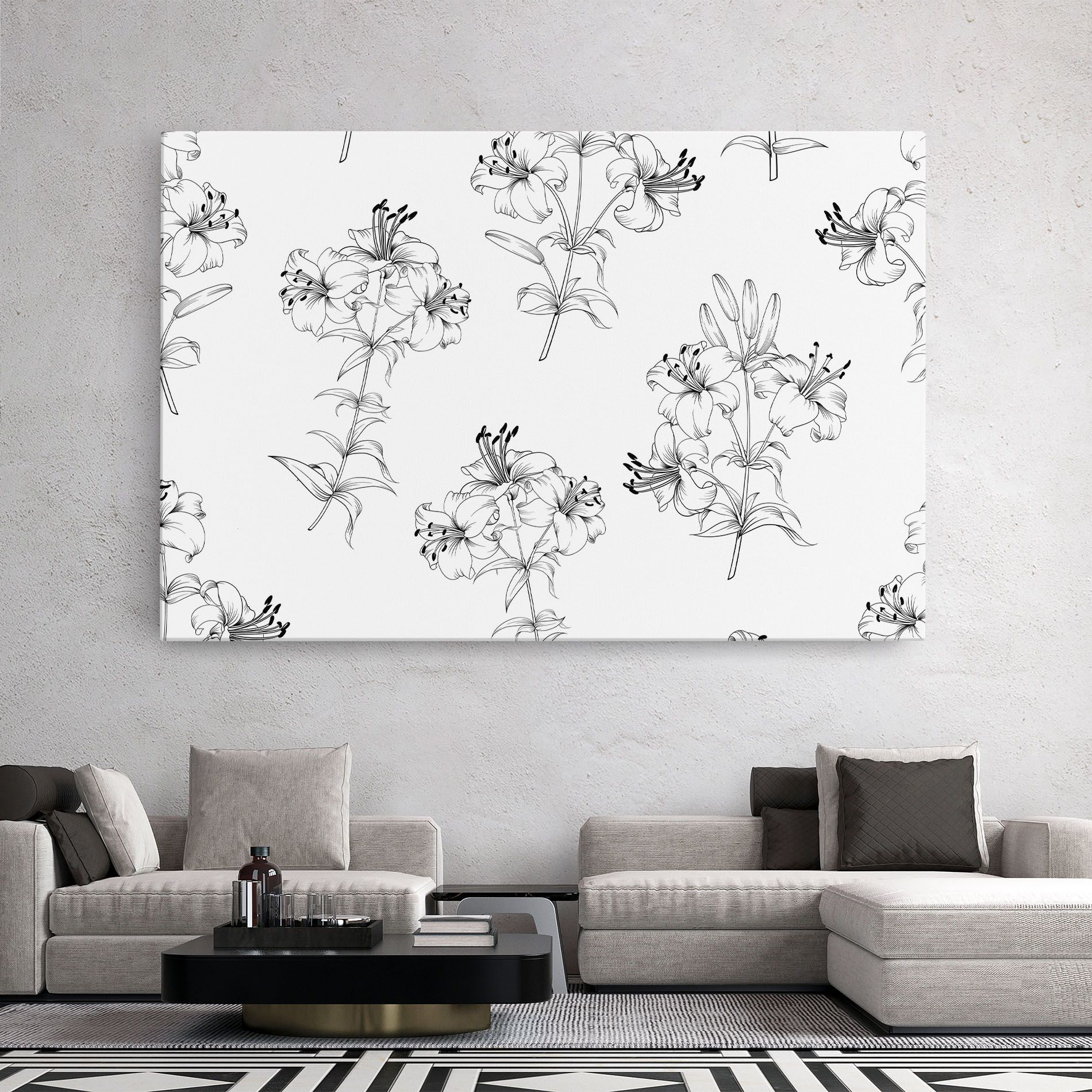 Flower Pattern mockup 2