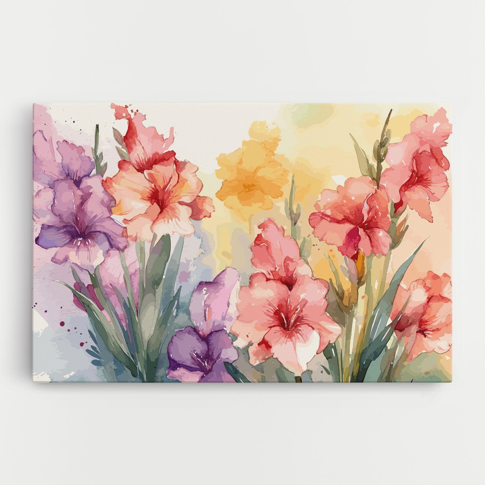 Leinwandbild Exotic Watercolor mockup 0