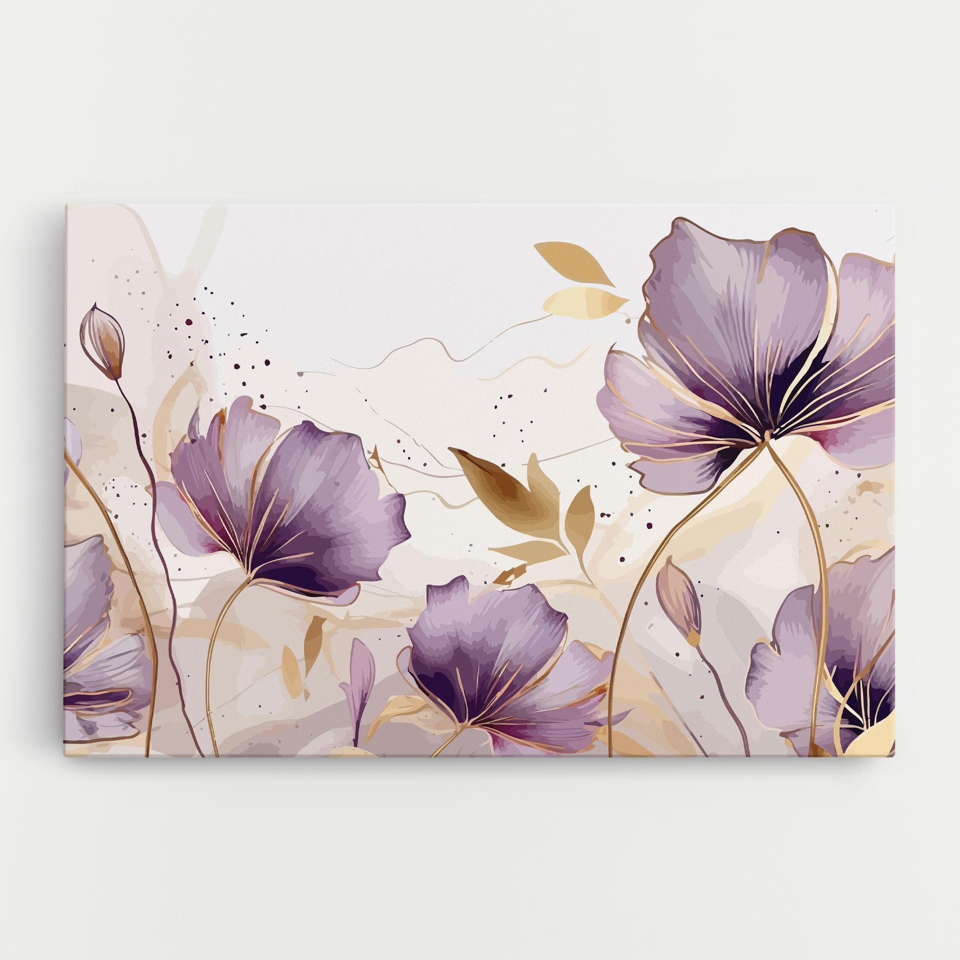 Leinwandbild Purple Gold Exotic mockup 0